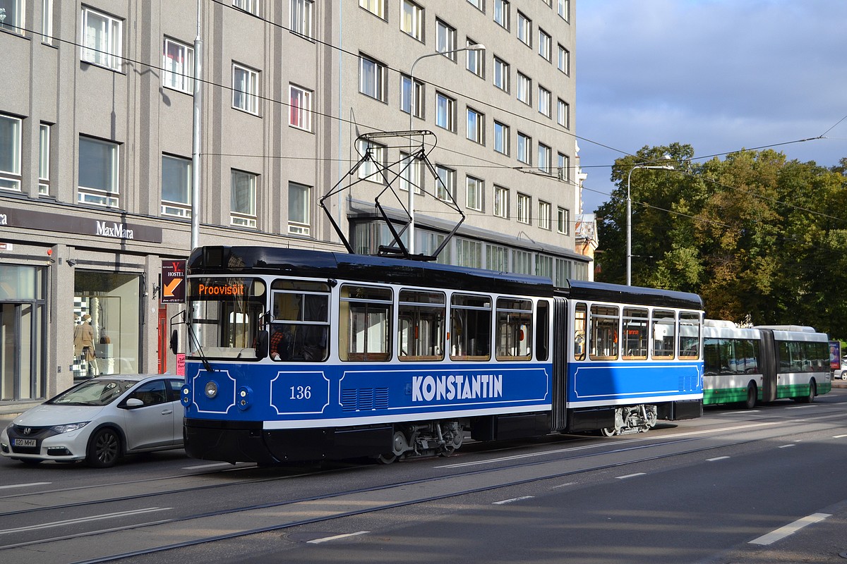Vůz KT4TMR vznikl modernizací původního vozu KT4D ev. č. 136, který se do Estonska dostal jako ojetý z Cottbusu. (foto: Heini-Sten Poidjutsenko)