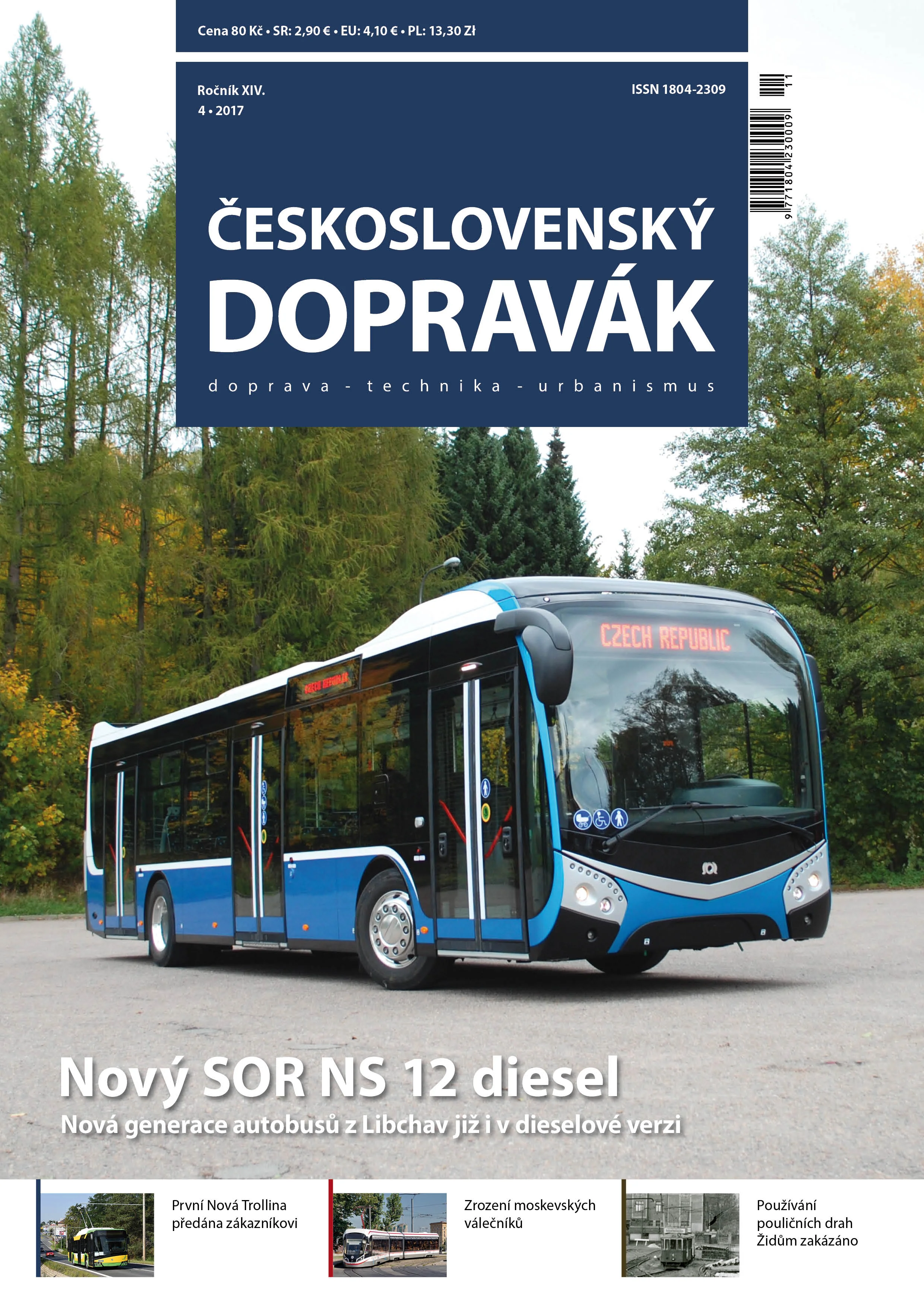 Titulní strana časopisu číslo 4/2017. Obsah zde .