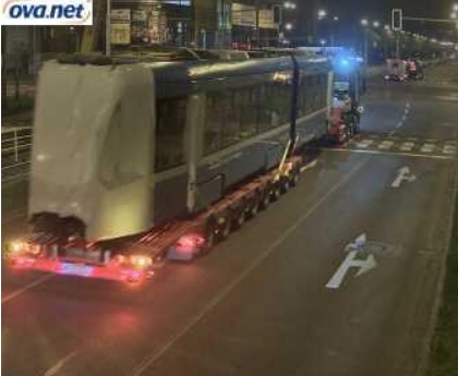 Záznam z webové kamery na křižovatce ulic Opavské a Martinovské s tramvají Tango NF2 pro Ostravu. (zdroj: OVA.net)