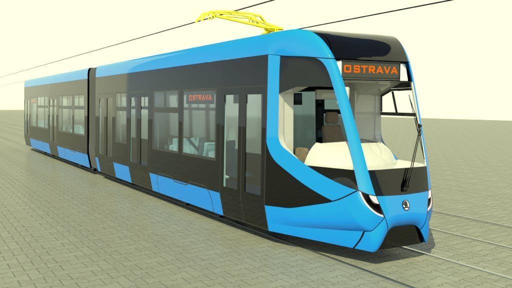Nová tramvaj nemá definitivní podobu. Ačkoli se očekávalo, že bude nový vůz tříčlánkový, nakonec bude mít články jen dva. (zdroj: DPO) 