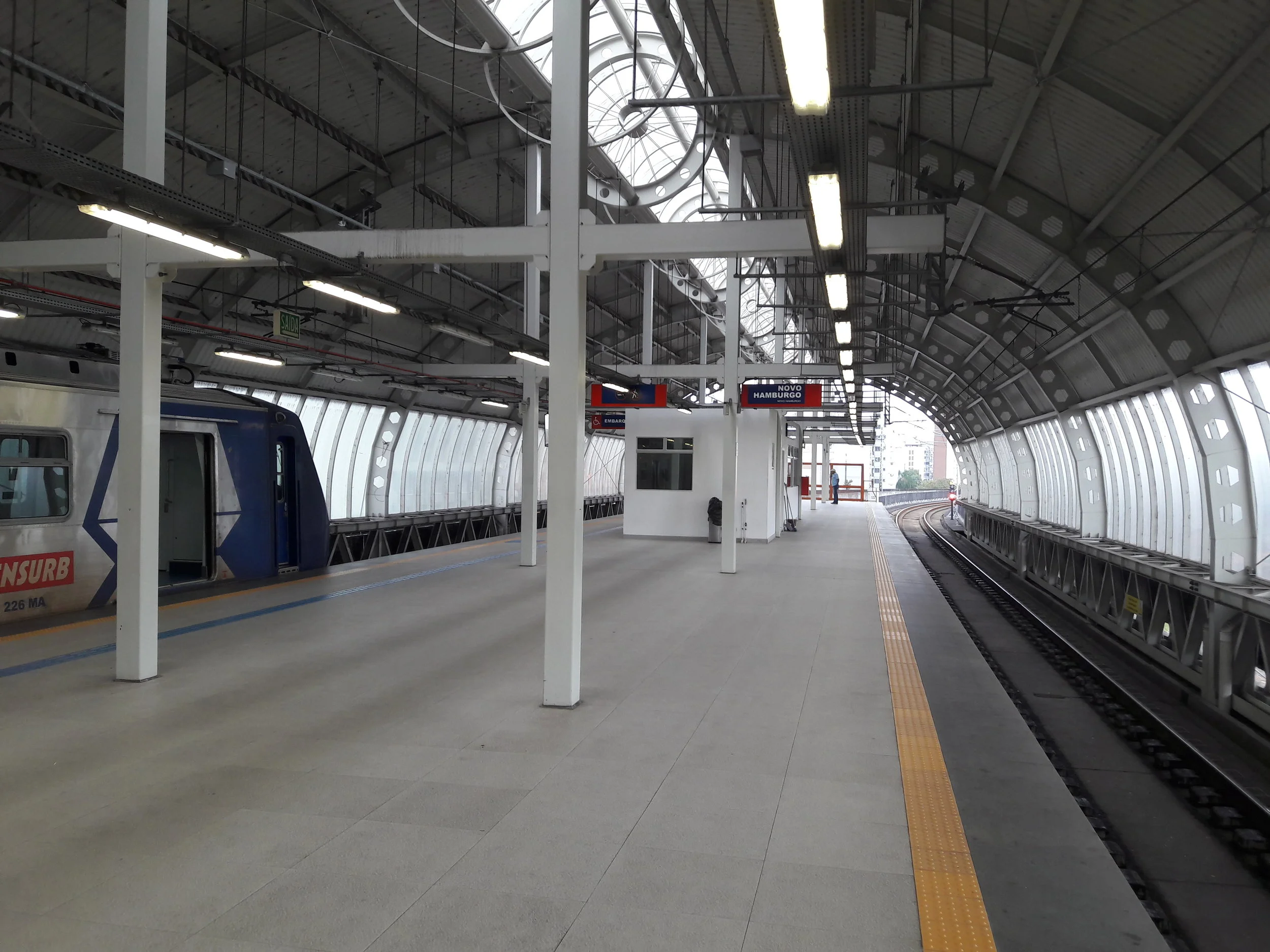 Konečná stanice Novo Hamburgo.