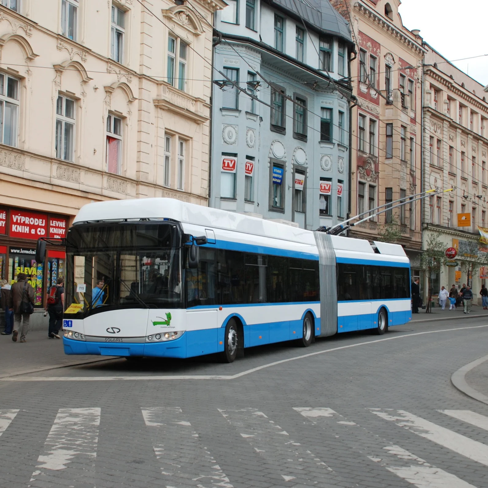 Trolejbus Solaris Trollino 18 AC pro Tallinn během zkoušek v Ostravě. (foto: Libor Hinčica)