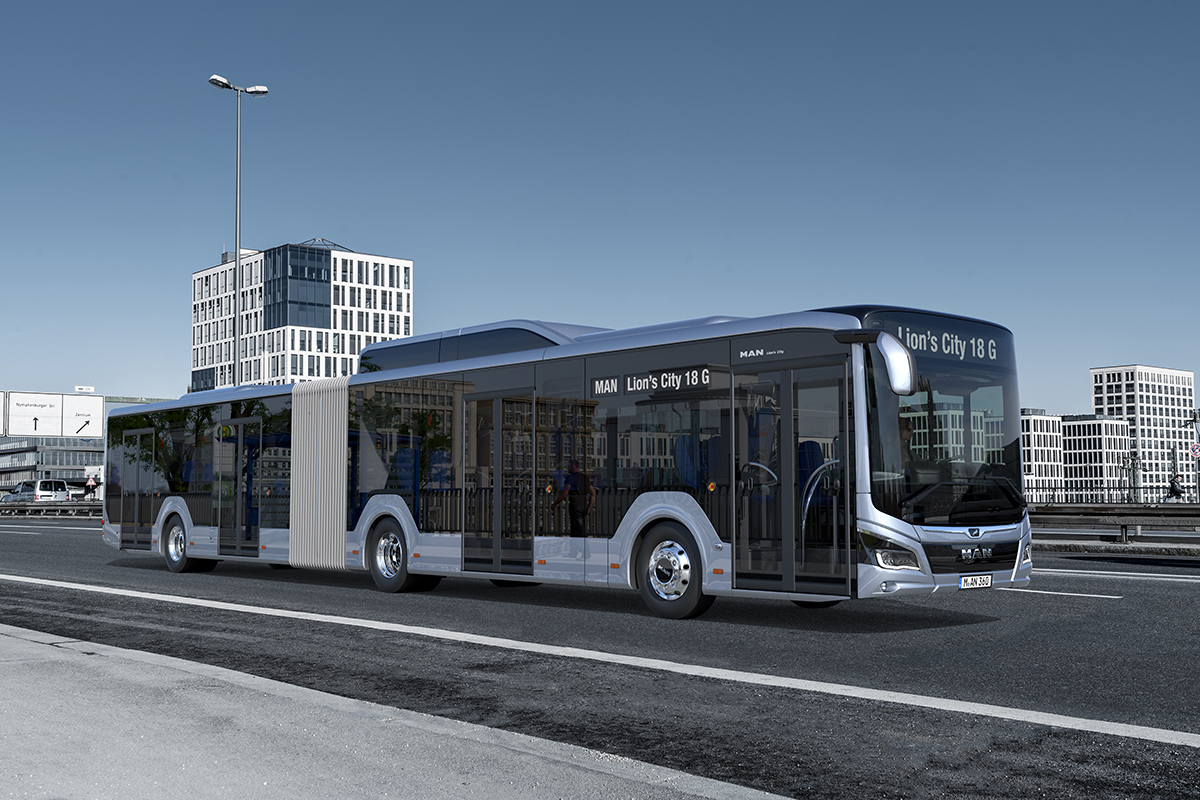 Nový MAN Lion’s City G v provedení na CNG. Do Tych však patrně zamíří ještě starší verze tohoto modelu. (foto: MAN Truck & Bus)