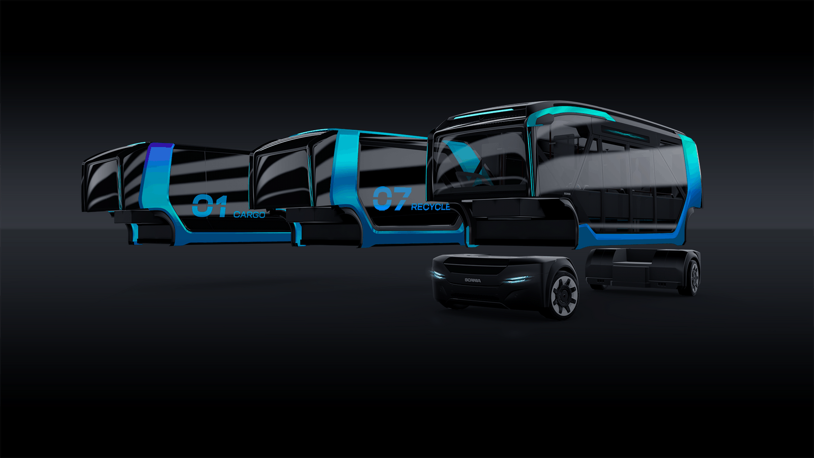 Představa konstruktérů o výměnných modulech. (foto: Scania)