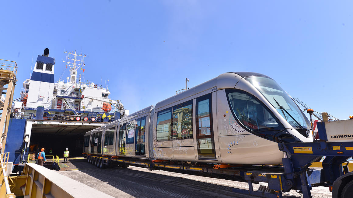 První z 22 nových tramvají Citadis 302 pro Rabat. (foto: Alstom)