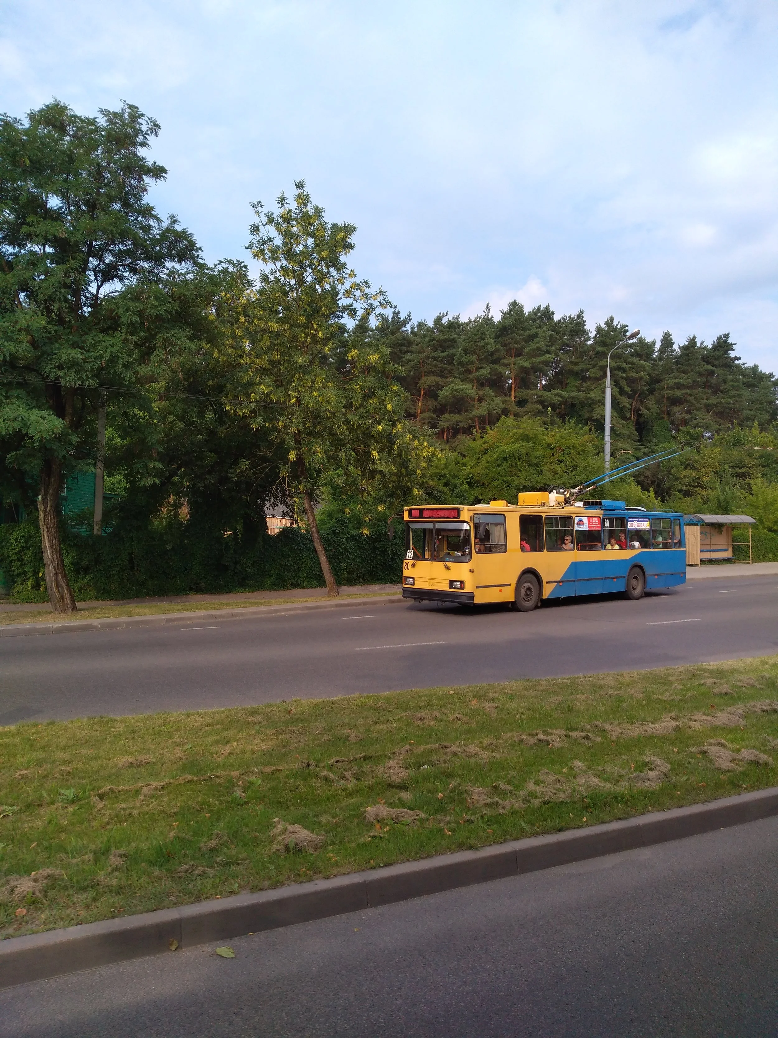 Západ města.