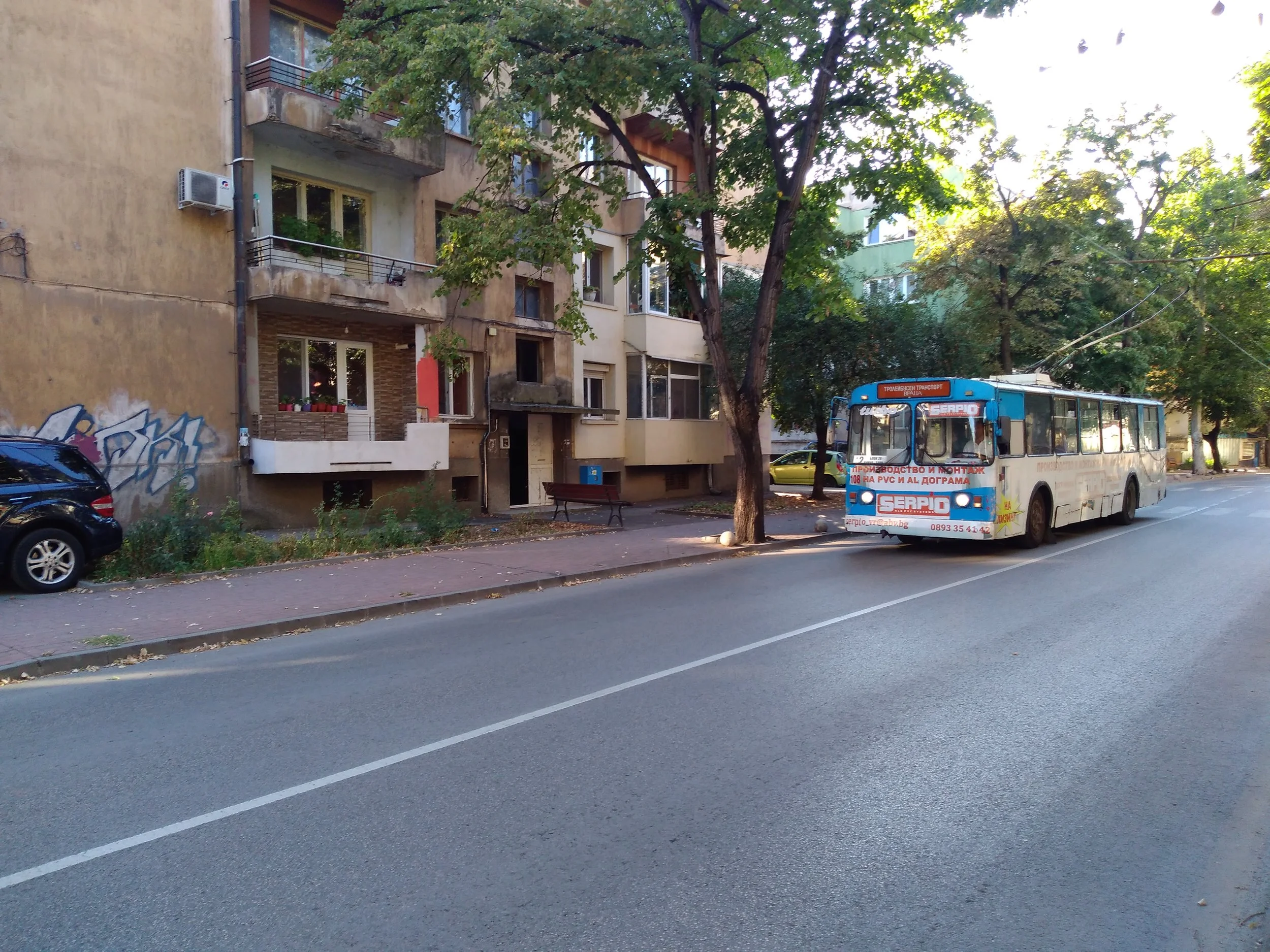 Trolejbus u centra.