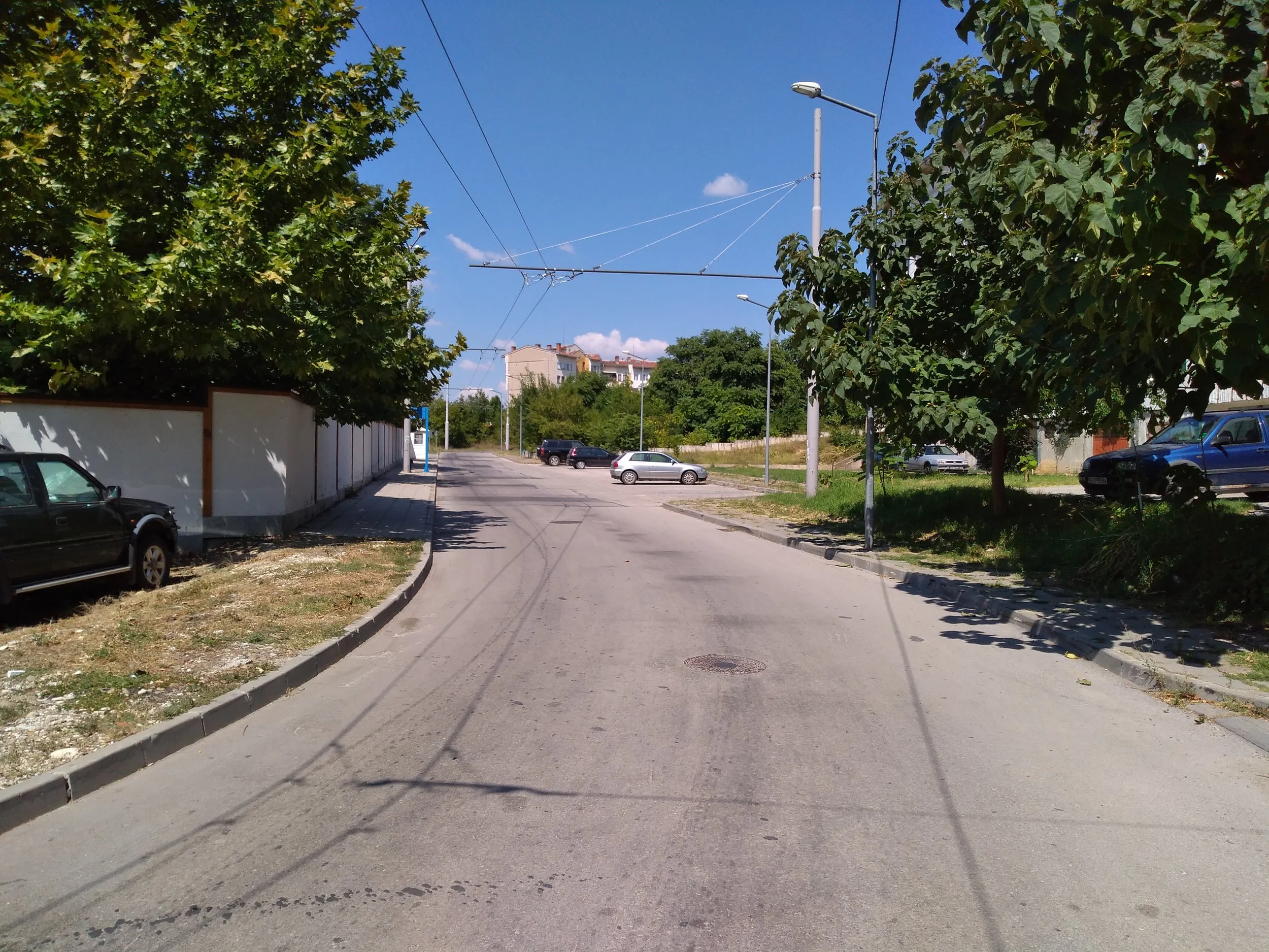 Pohled do nitra sídliště.