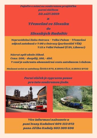 Letáček k jízdě do Osoblahy. (zdroj: Jiří Kadula mladší)