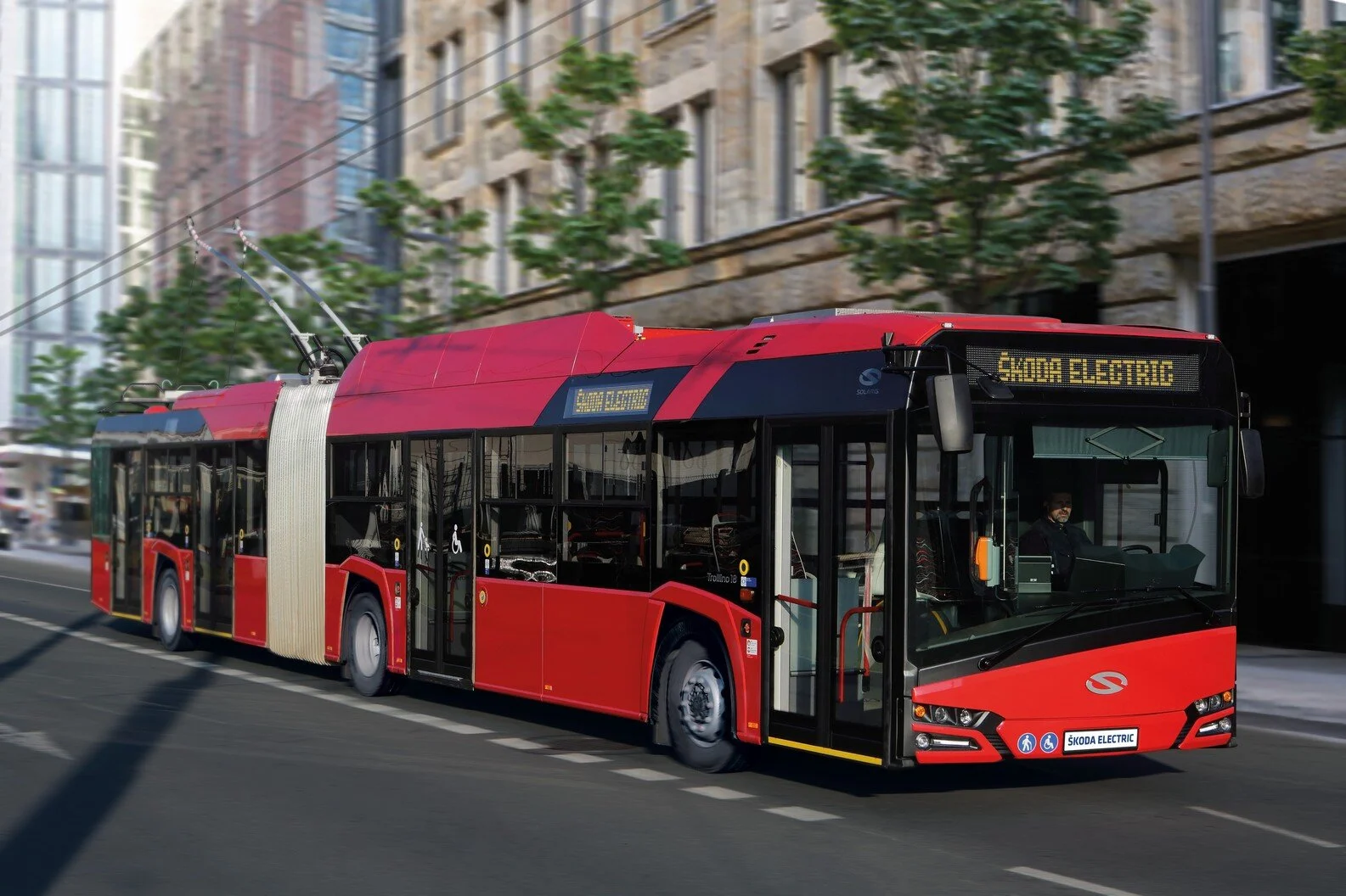 Trolejbus Solaris Trollino 18 s výzbrojí Škodovky odpovídá modelu prodávanému v ČR pod názvem Škoda 27 Tr. (foto: Škoda Transportation)