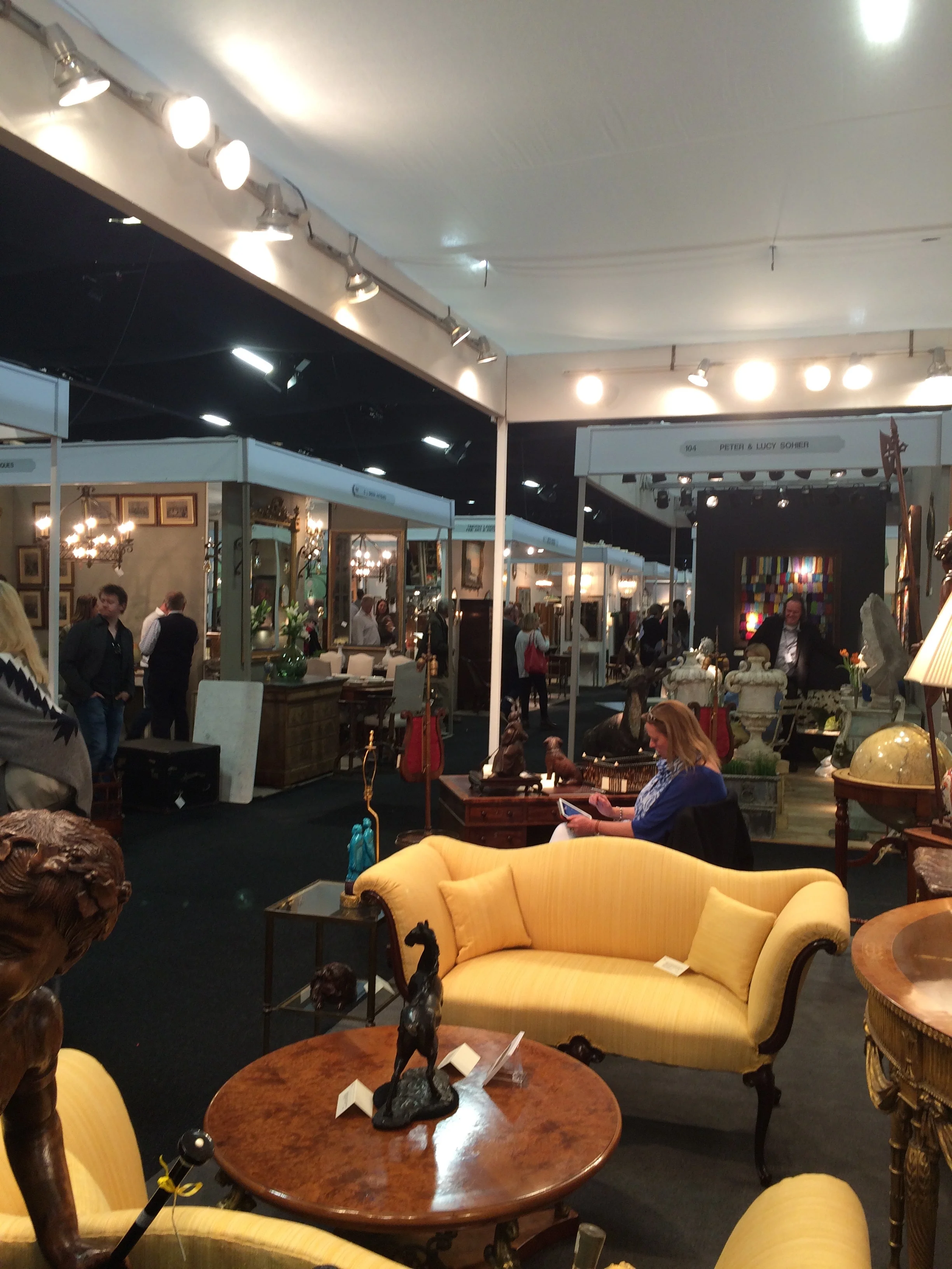 A general view of the fair with Mrs Charlie hard at work