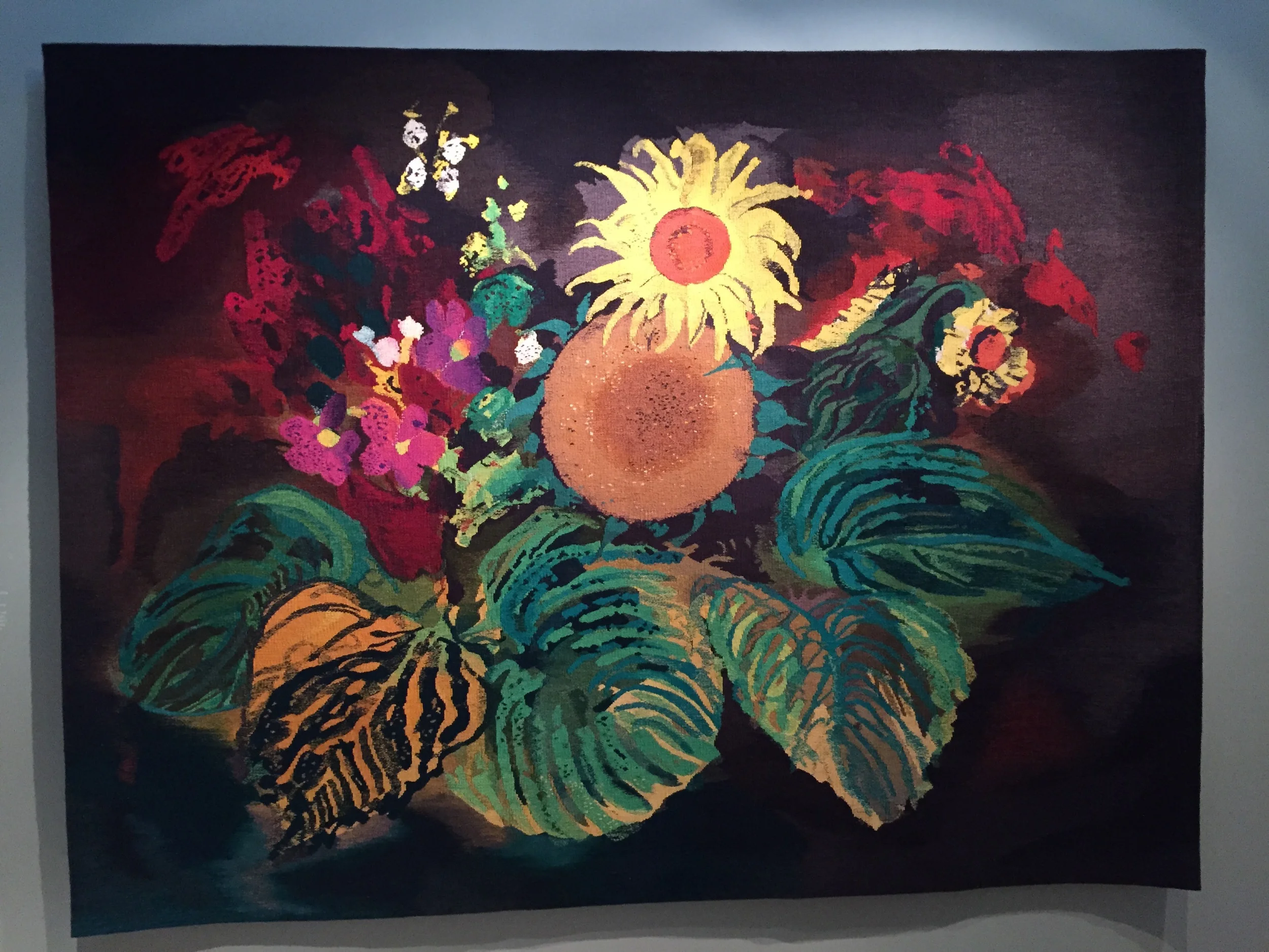 A John Piper Tapestry, bold, bright and a challenge to weave.