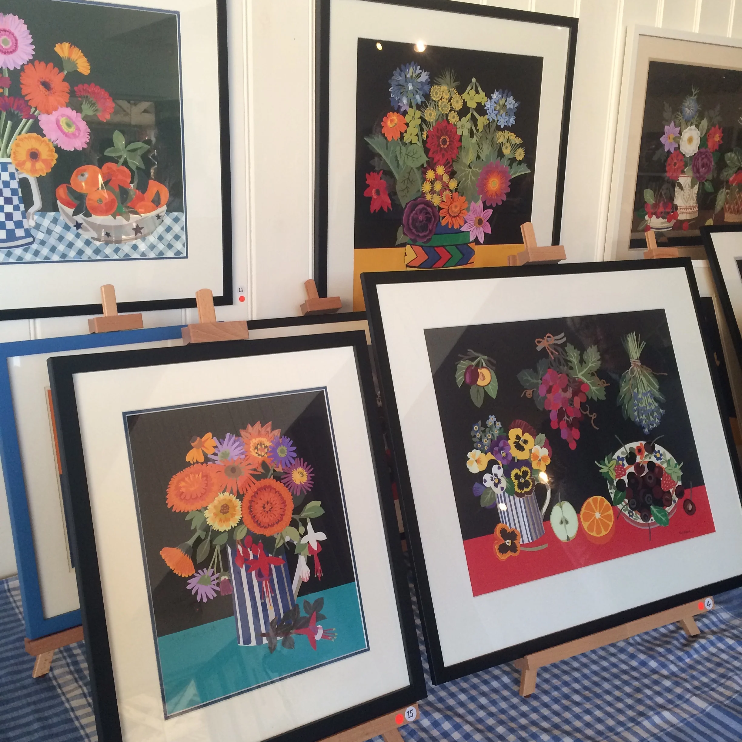 Some of the sold items from Pat's show. I could have bought them all.