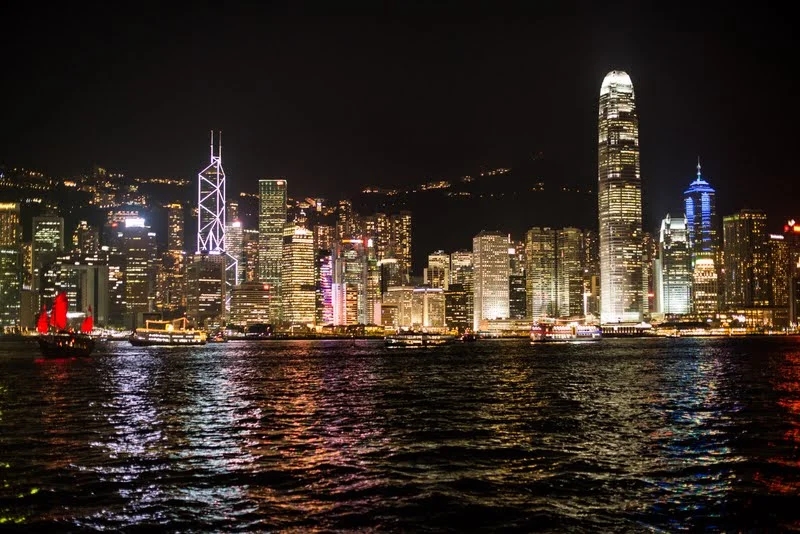 Hong Kong by night