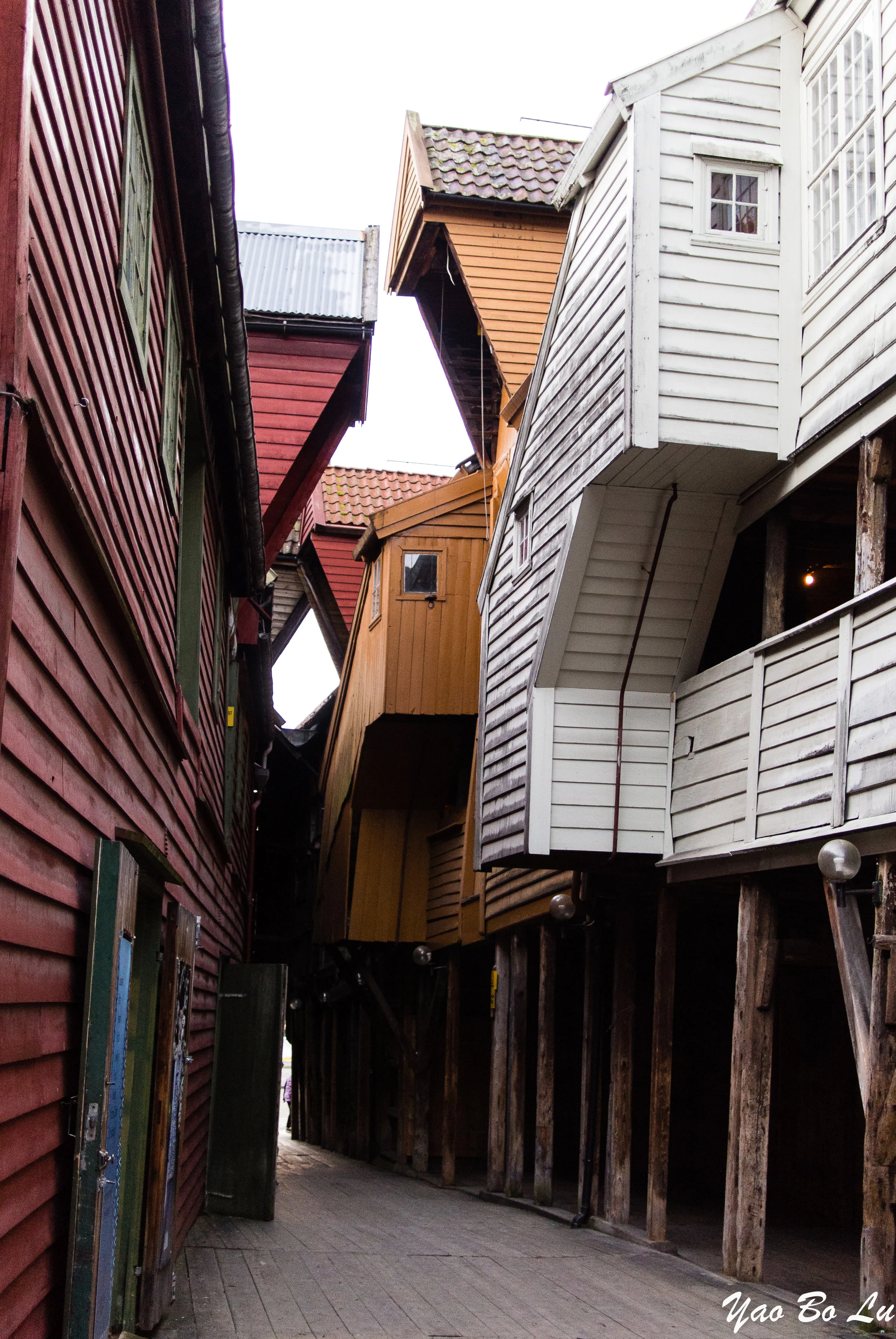Skewed houses in Bergen