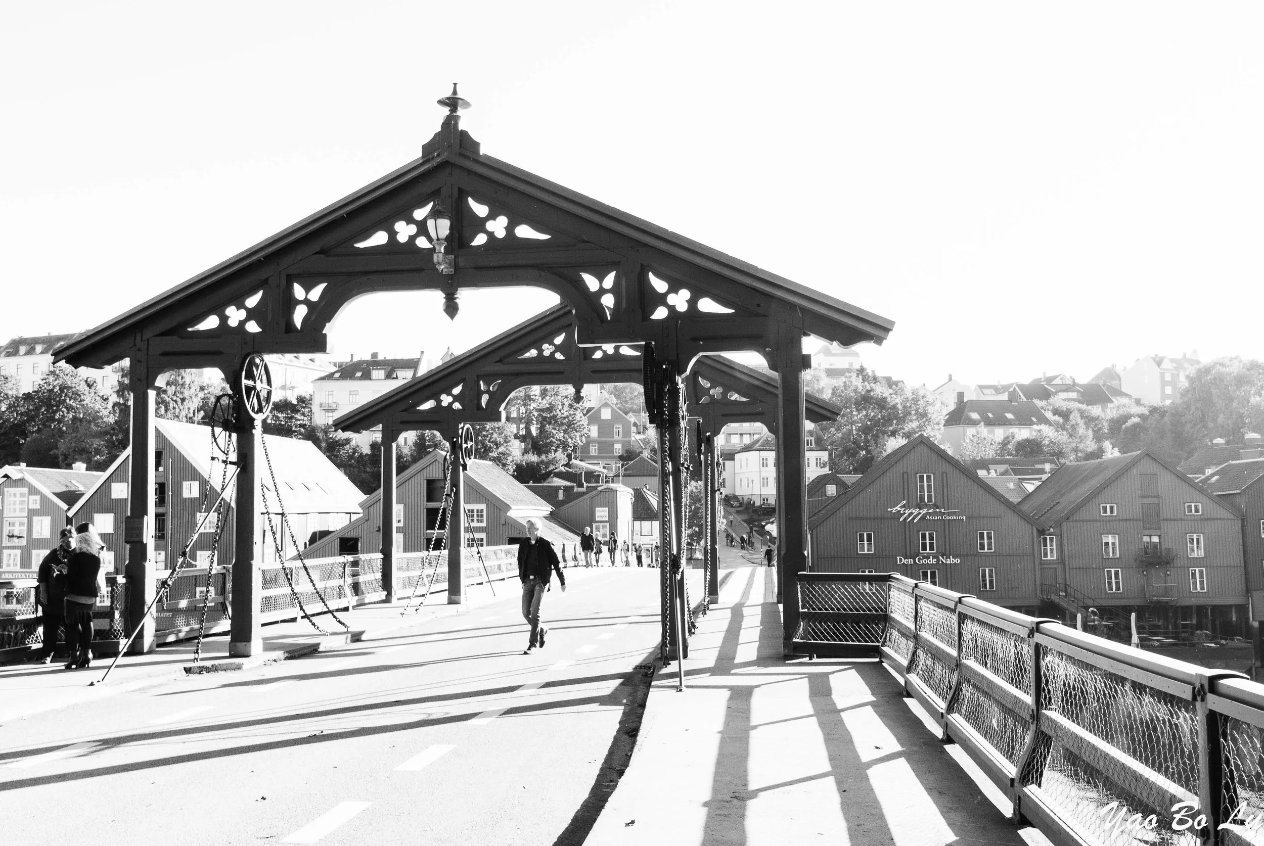 The old city bridge in Trondheim