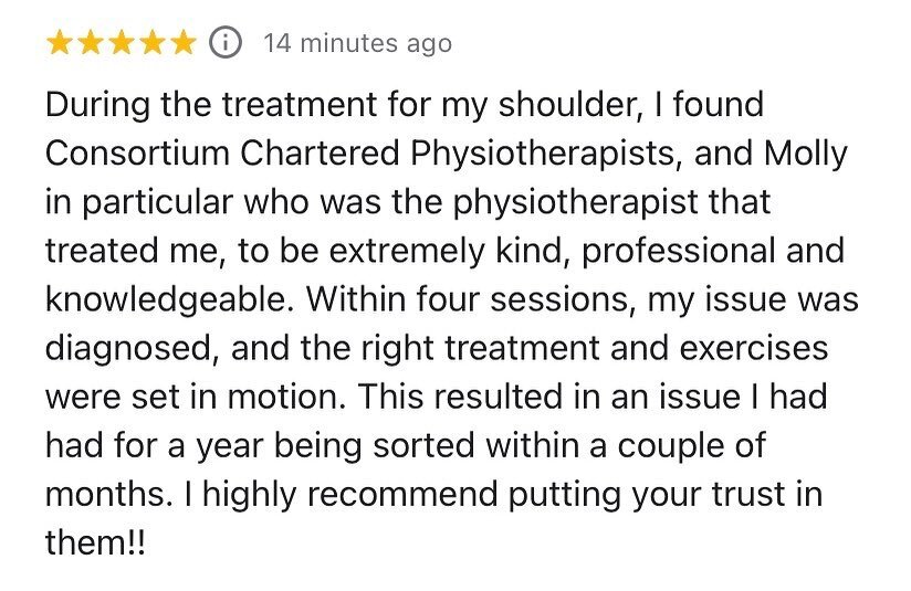 Another lovely review this Monday morning!  Follow the link in stories to email us for further advice or to book in 🔼. #physiotherapy #physio #hullphysio #backpain #sportsinjury #sportsphysio #chronicpain #healthcare #hull #eastridingofyorkshire #hu