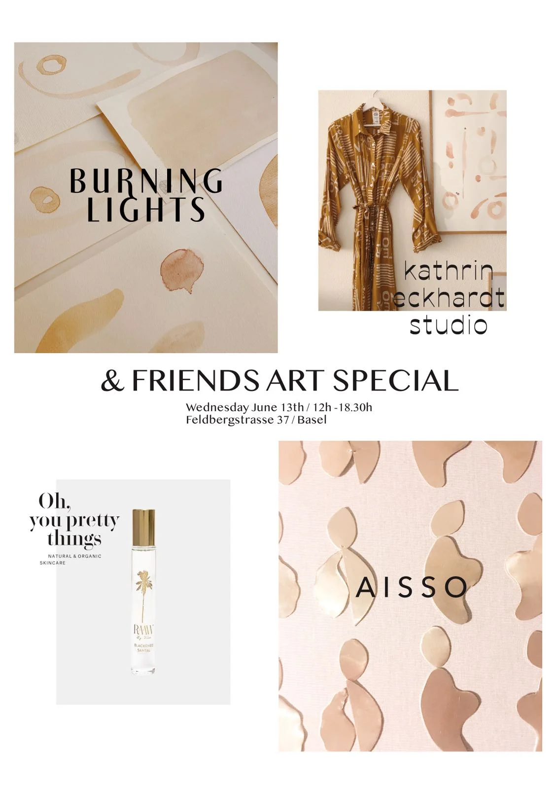 AISSO & Oh, you pretty things INVITES BURNINGLIGHTS ART BASEL SHOP