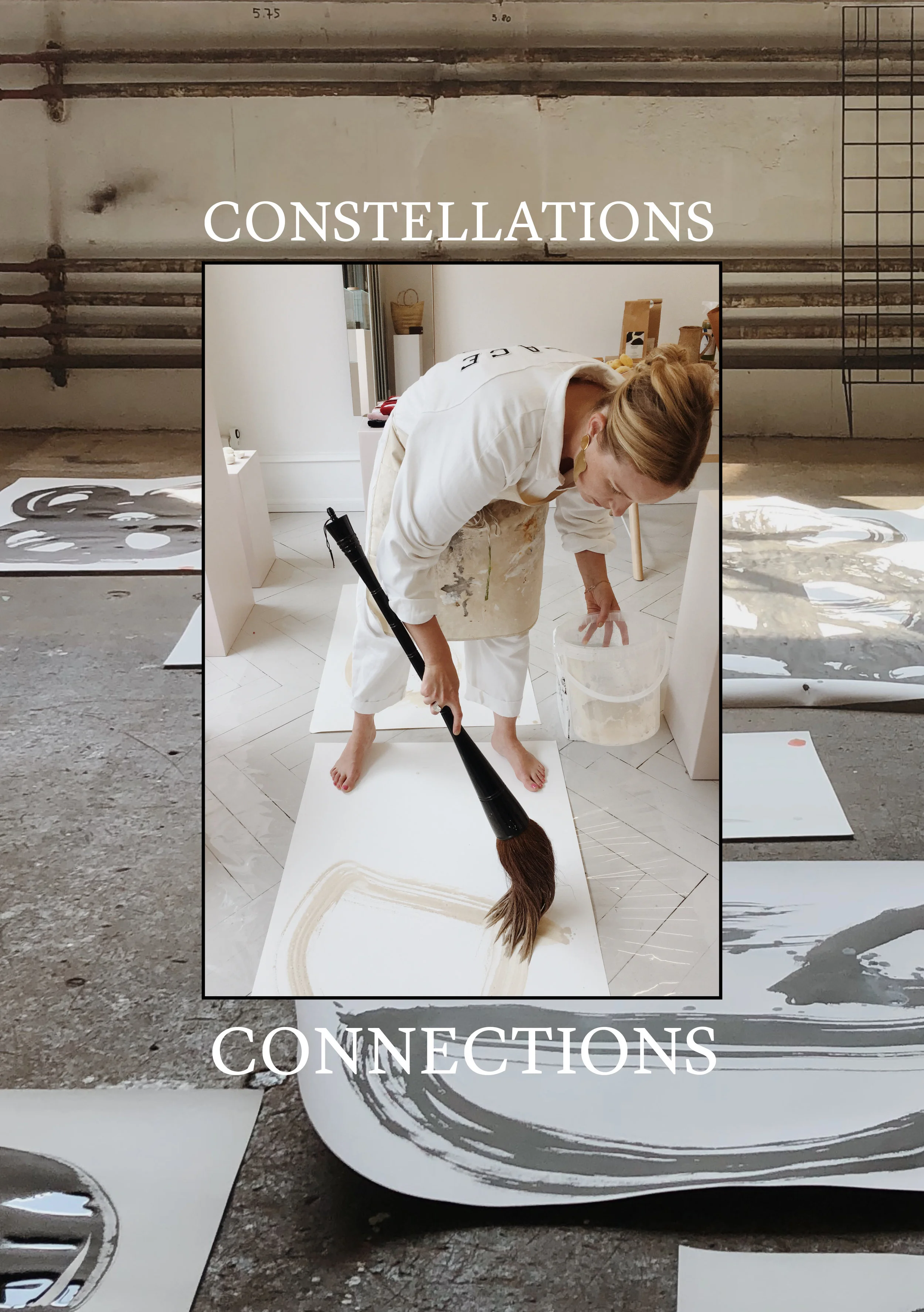 Vernissage "Constellations &amp; Connections" contemporary calligraphy Marisa Burn @ Kathrin Eckhardt Studio 