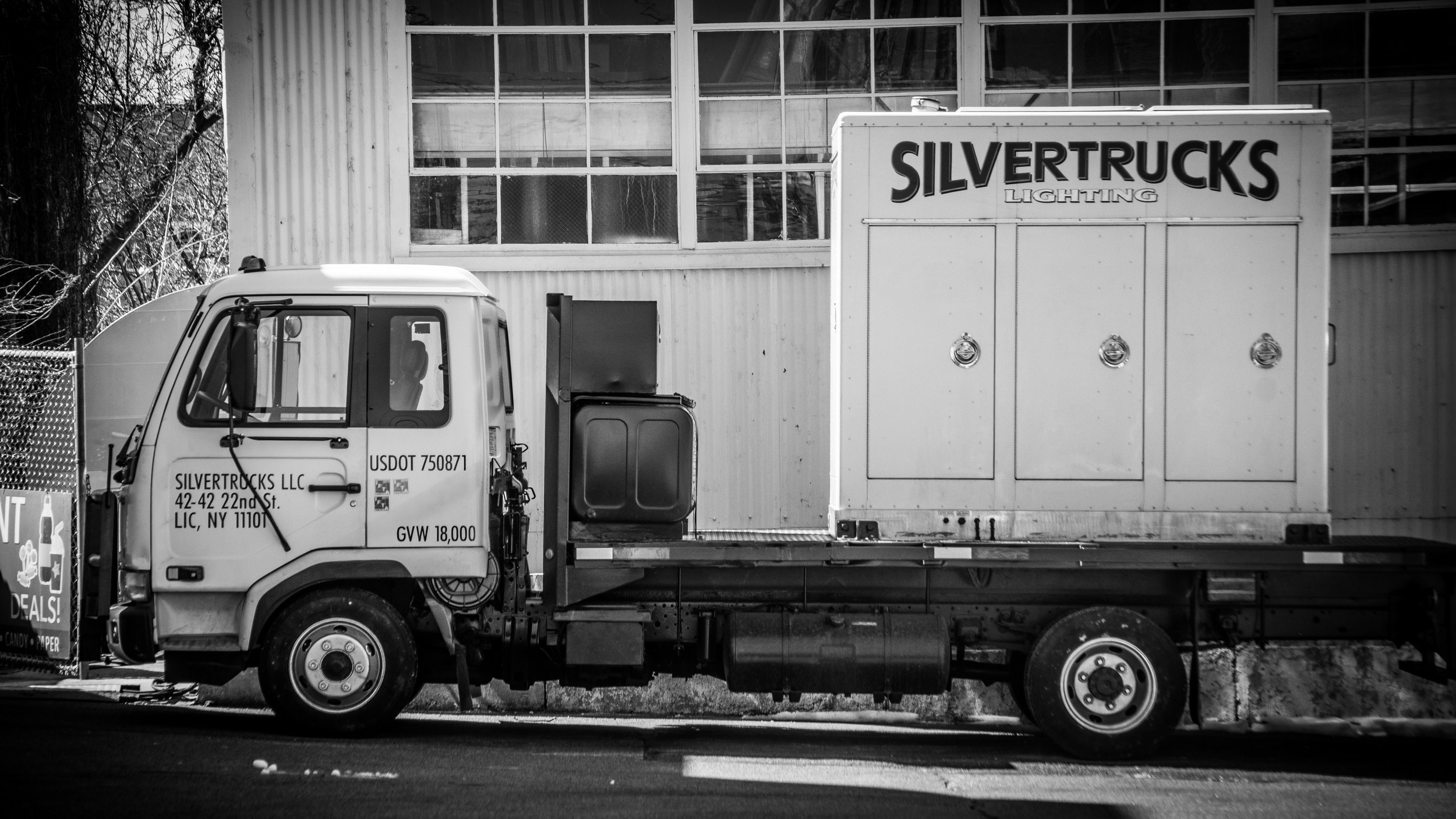 Black and white Silvertruck