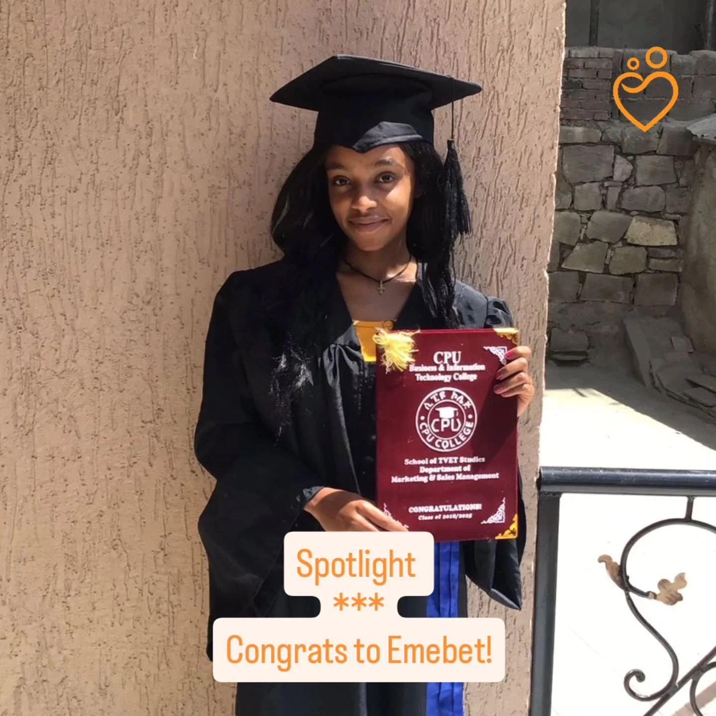 Celebrating Emebet&rsquo;s Graduation! 🎓

Emebet joined our Community-Based Support Program in 2021. She pursued higher education with BHE's support.

Today, we are incredibly proud to share that Emebet has graduated with a Diploma in Marketing Mana