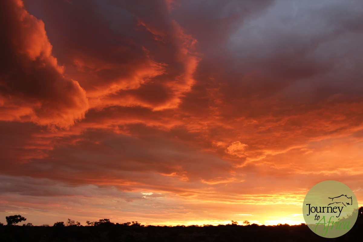  Magnificent colors of the sunset.