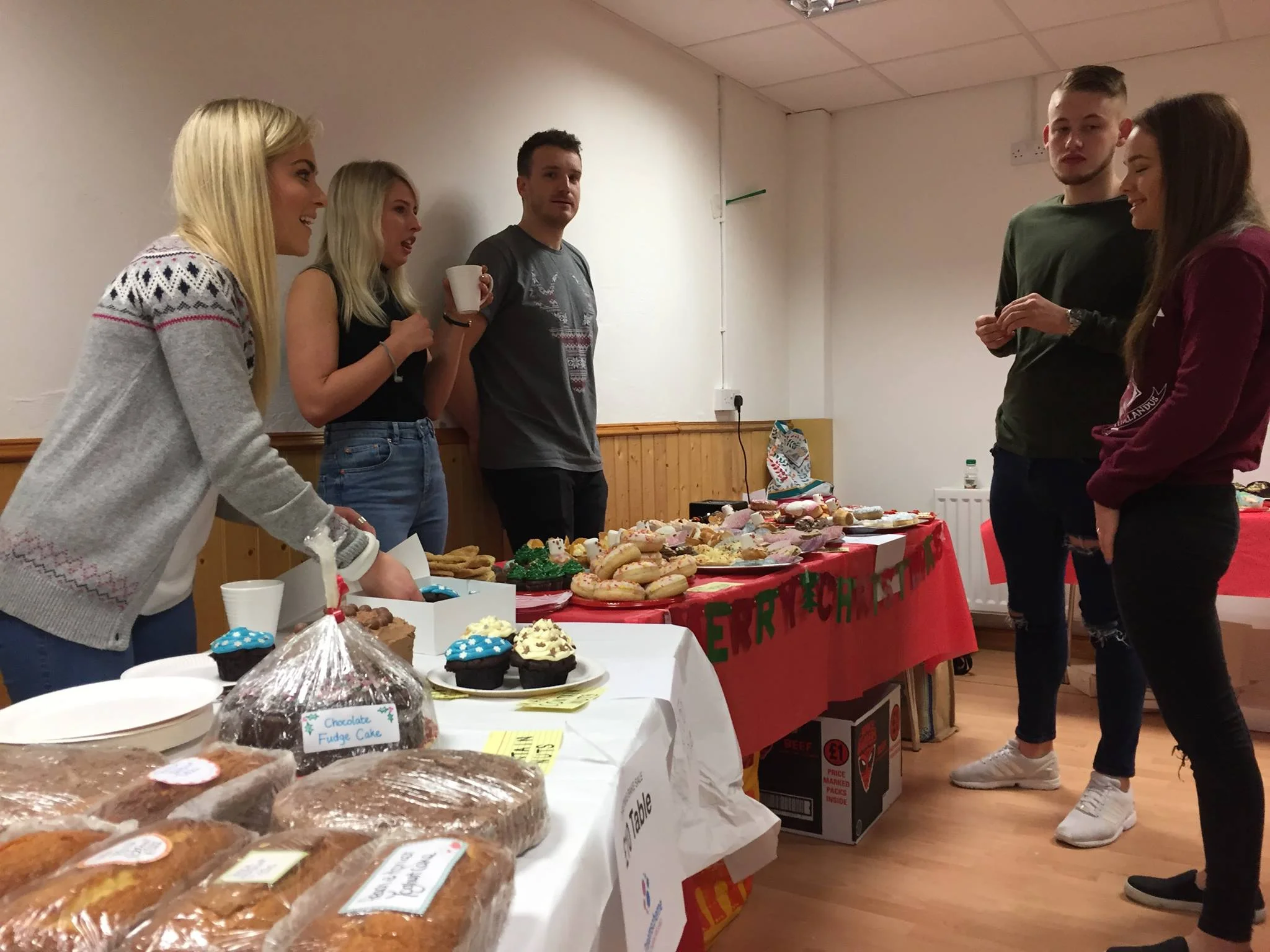Young people at the Bake Sale
