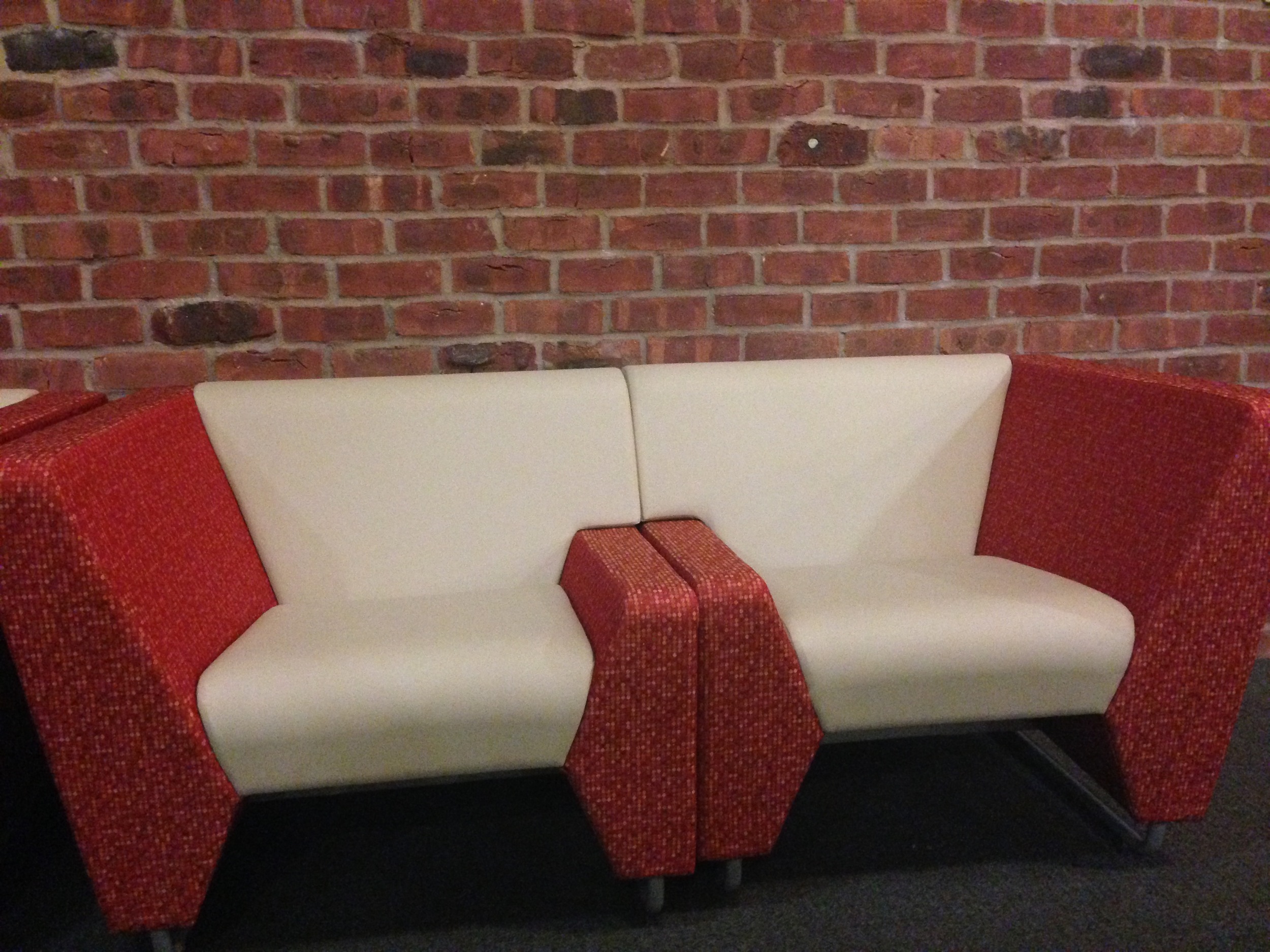 Above is a picture of one of the new couches in the Spa. The new couches for the area outside Burgess will be the exact same. Photo by Noa Maltzman '18