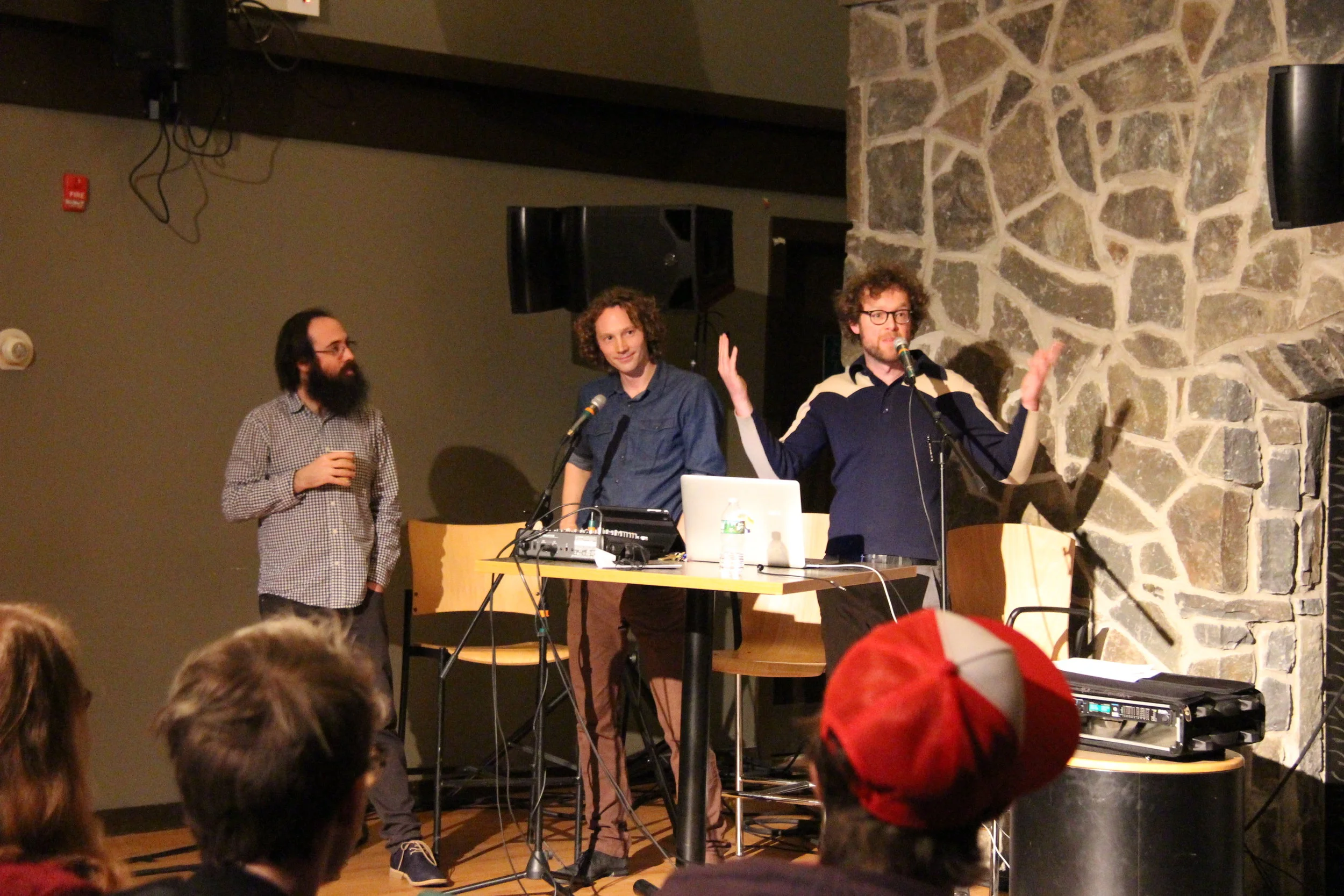 Adam Tinkle (MDOCS/MFS faculty), Sam Harnett, and Chris Hoff