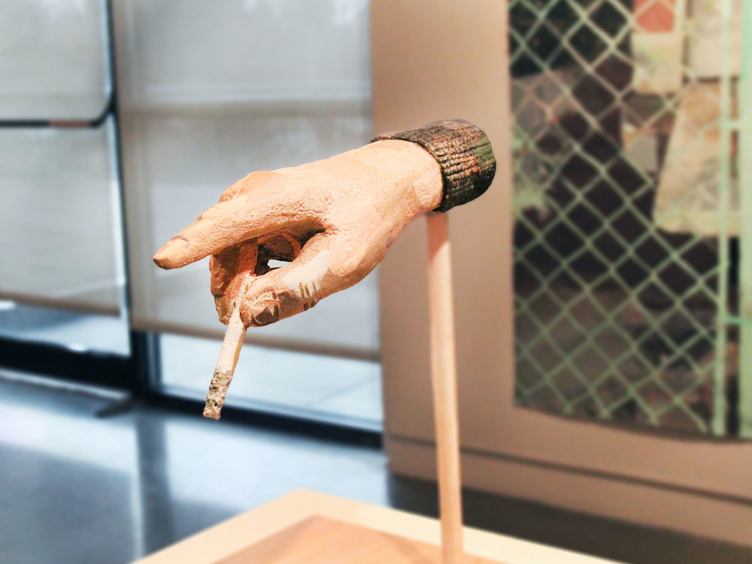 Ash; Resin, foam, wood and acrylic; 2017