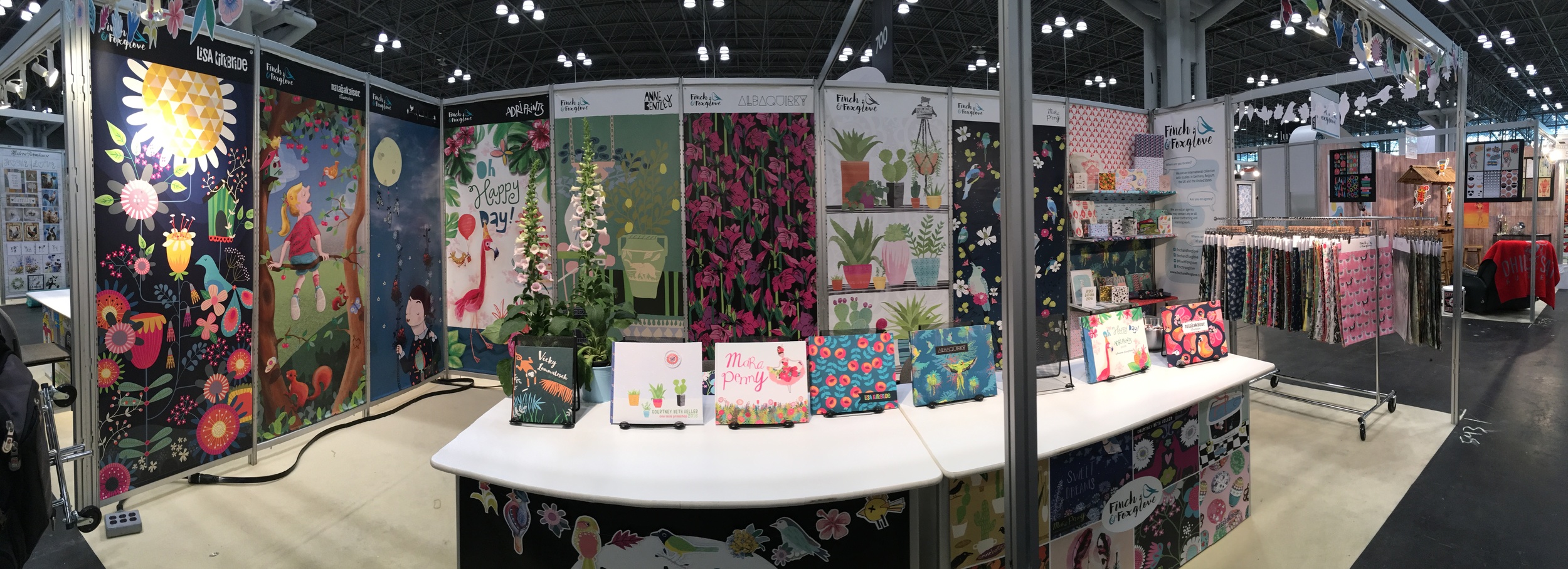 Finch & Foxglove's 2016 Surtex Booth