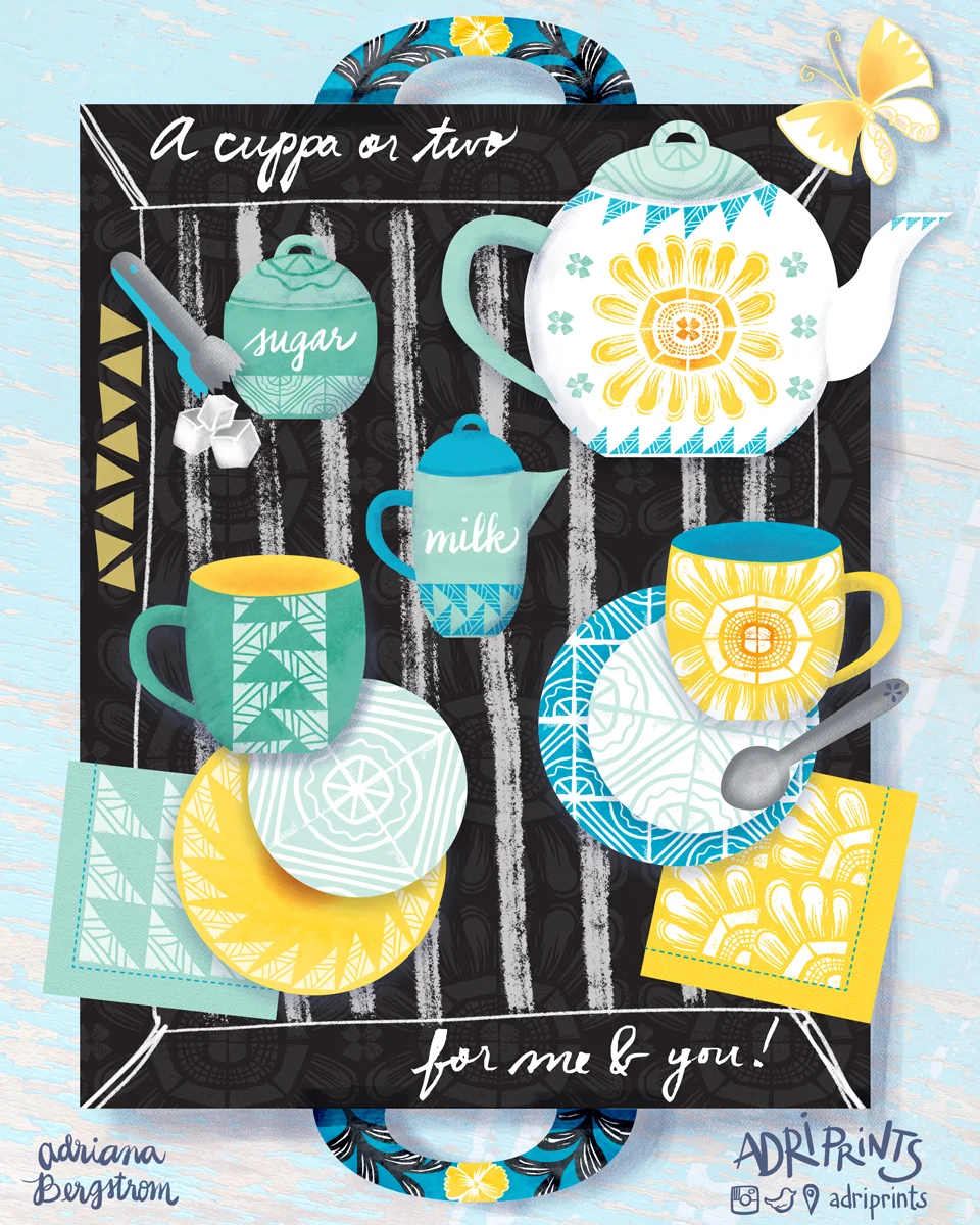 The final submission and complete tea-set.