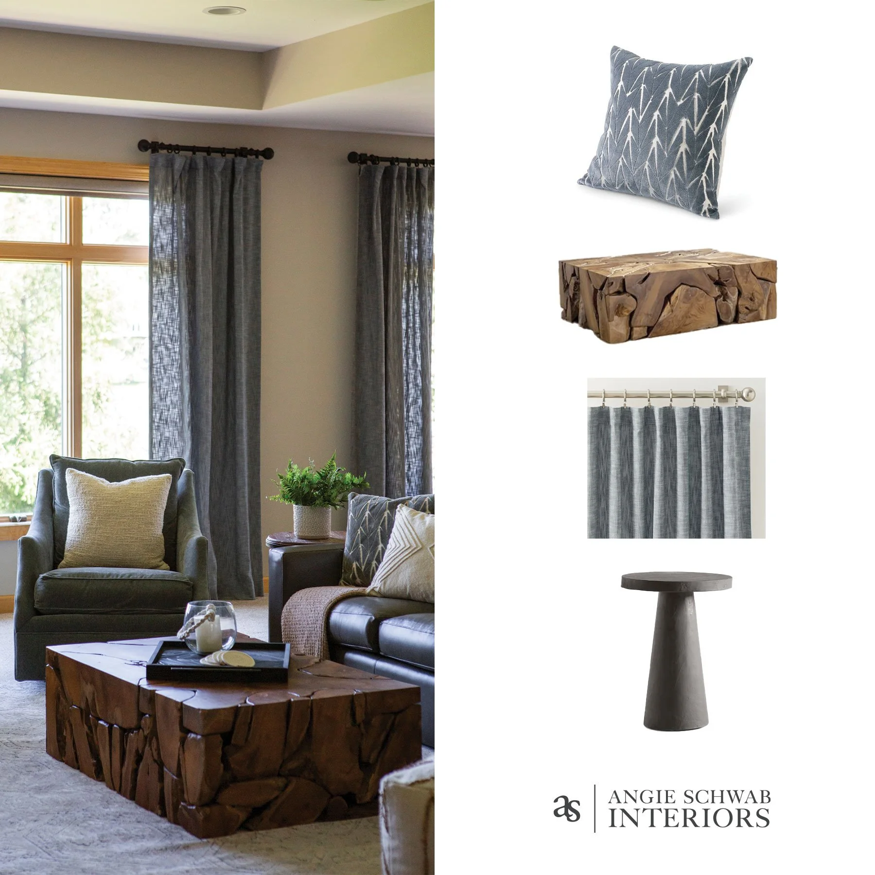One of my favorite reminders that thoughtfully repeating elements is what gives a space a cohesive look.

Furniture Selection | Interior Design | Living Room