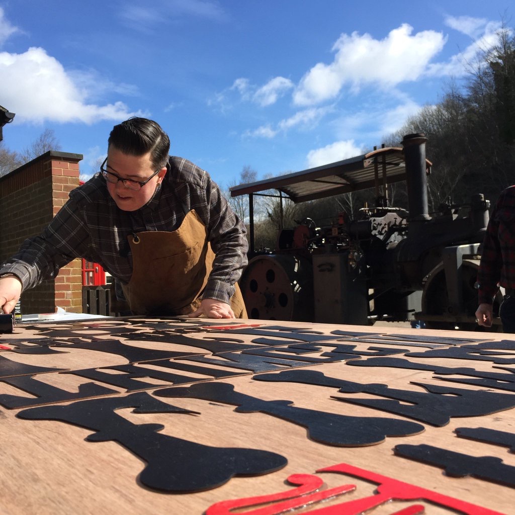 I took part in Ditchling Museum of Art + Craft 'The Big Steam Print' where I got to produce my largest print ever which measured 1 x 2 metres and than ran over it with a 12.5 ton vintage steam roller!! The day couldn't have been more perfect!
