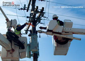 MJM Electric keeps up with the times by improving its electric distribution lines and technology.