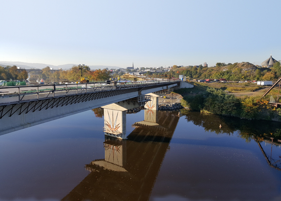 Spanning the Lehigh River, the American Parkway Design-Build bridge project occurred from 2012 to 2015.