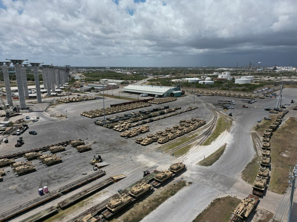  The U.S. military partners with commercial ports for cargo transport.   Photo courtesy of the 842nd Transportation Battalion, 597th Transportation Brigade, Beaumont, Texas, SDDC.  