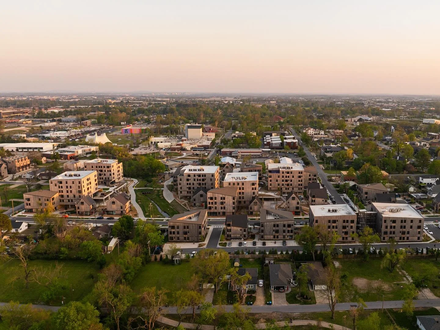 Think thermally modified wood is too niche to fit large scale projects? - Think again! Beautiful, durable, sustainable, and domestic wood products are available and scalable to any project size. Need proof? Check out the Town Branch project in Benton