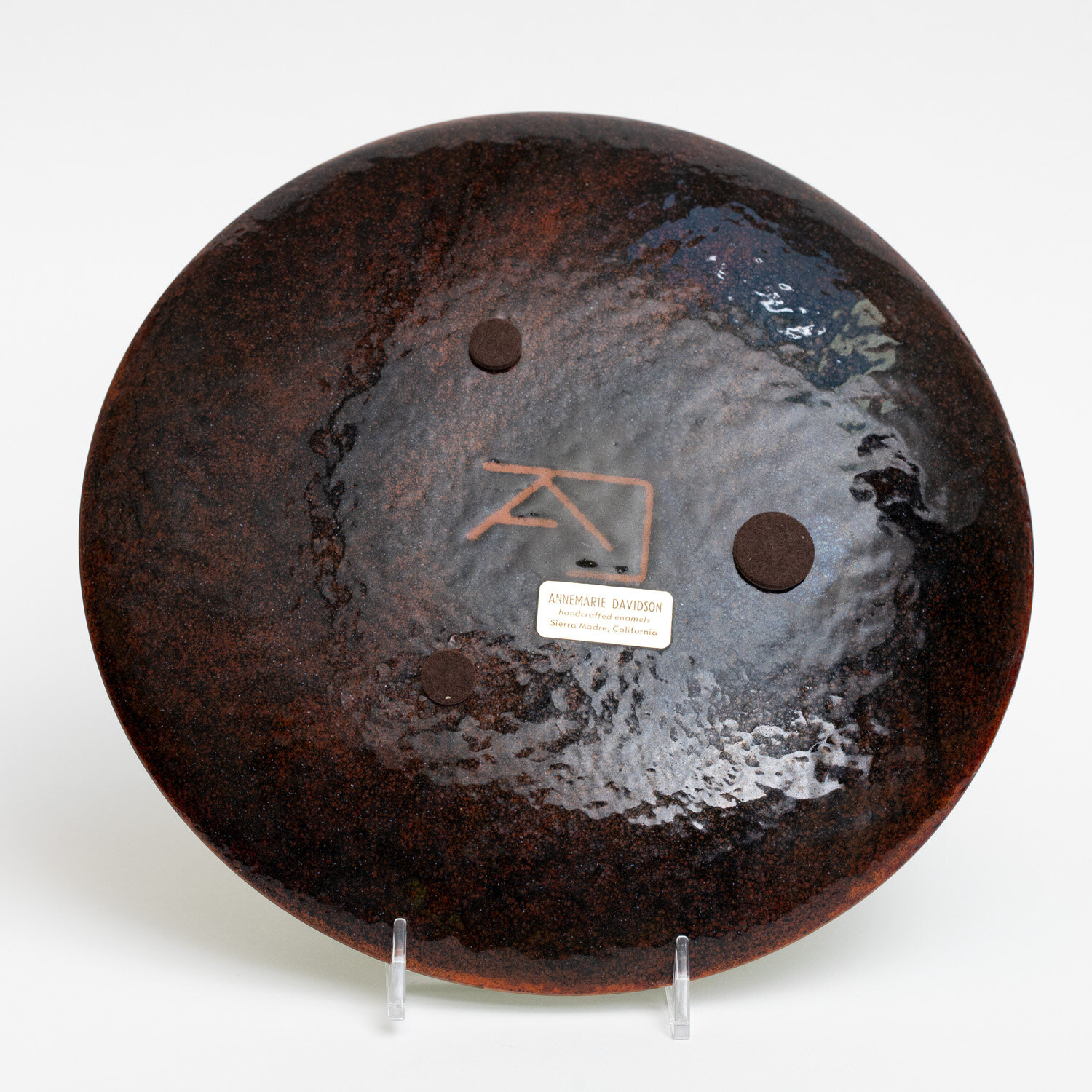 Annemarie Davidson Large Enamel Plate Back