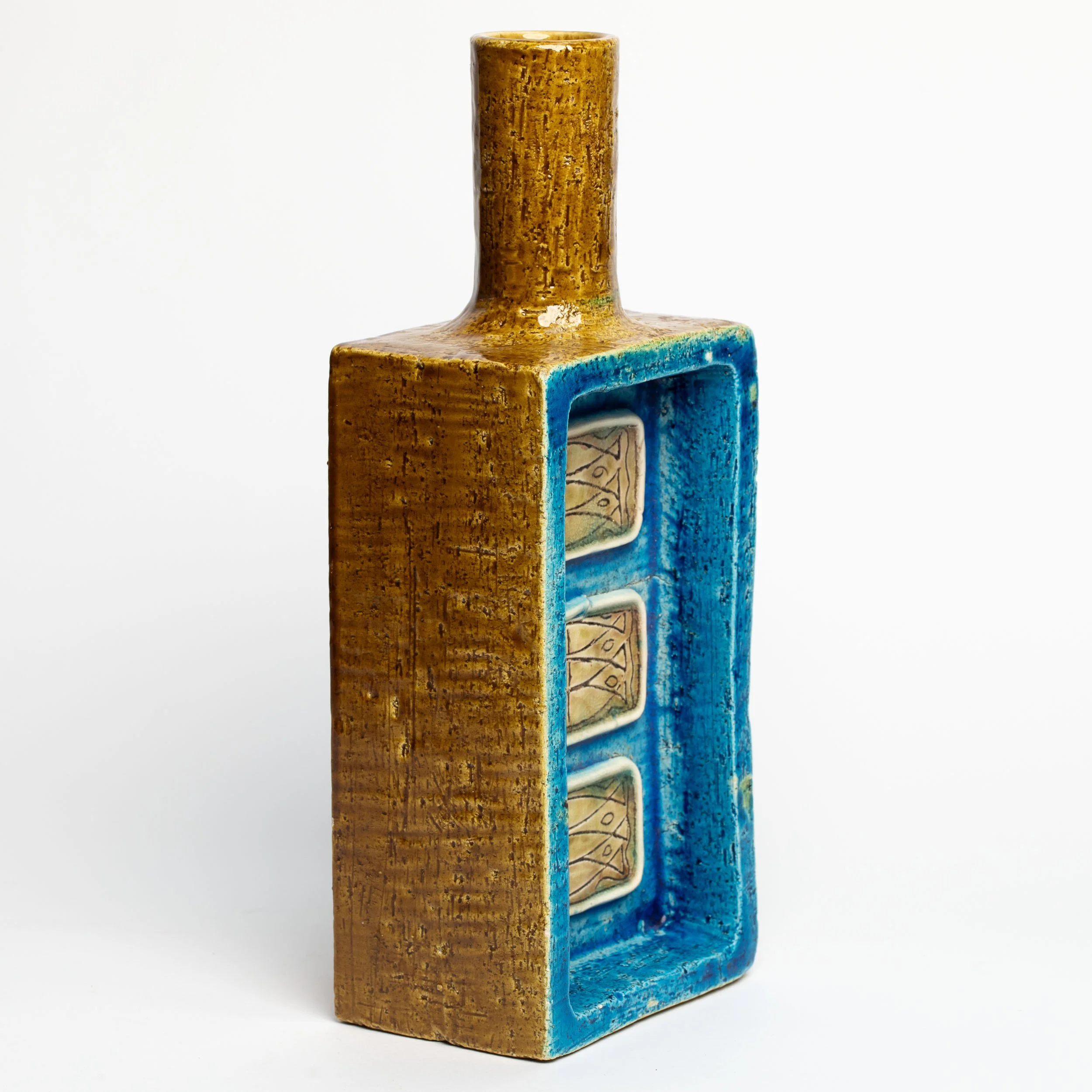Bitossi Fritte Glaze Vase