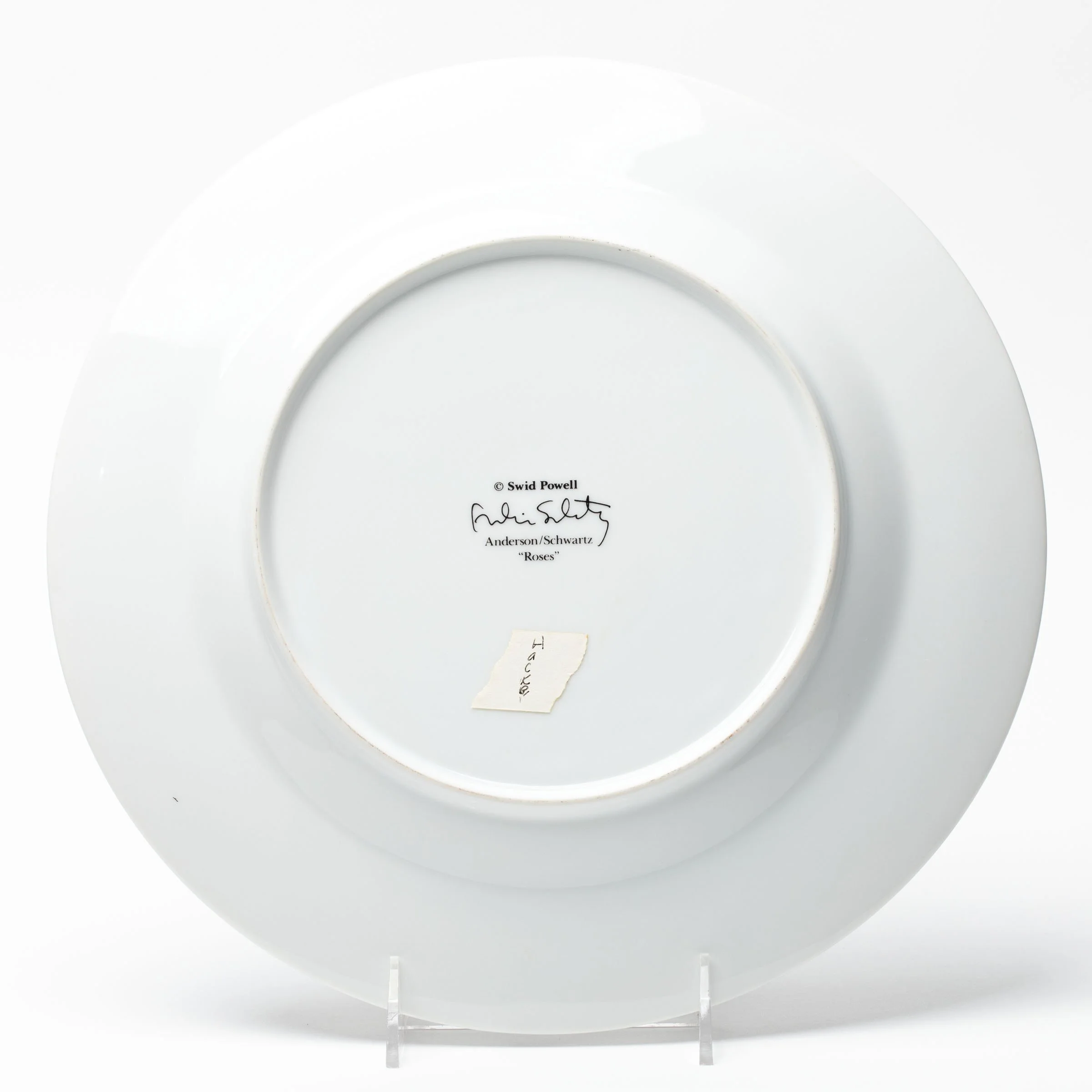 Fred Schwartz Roses Plate