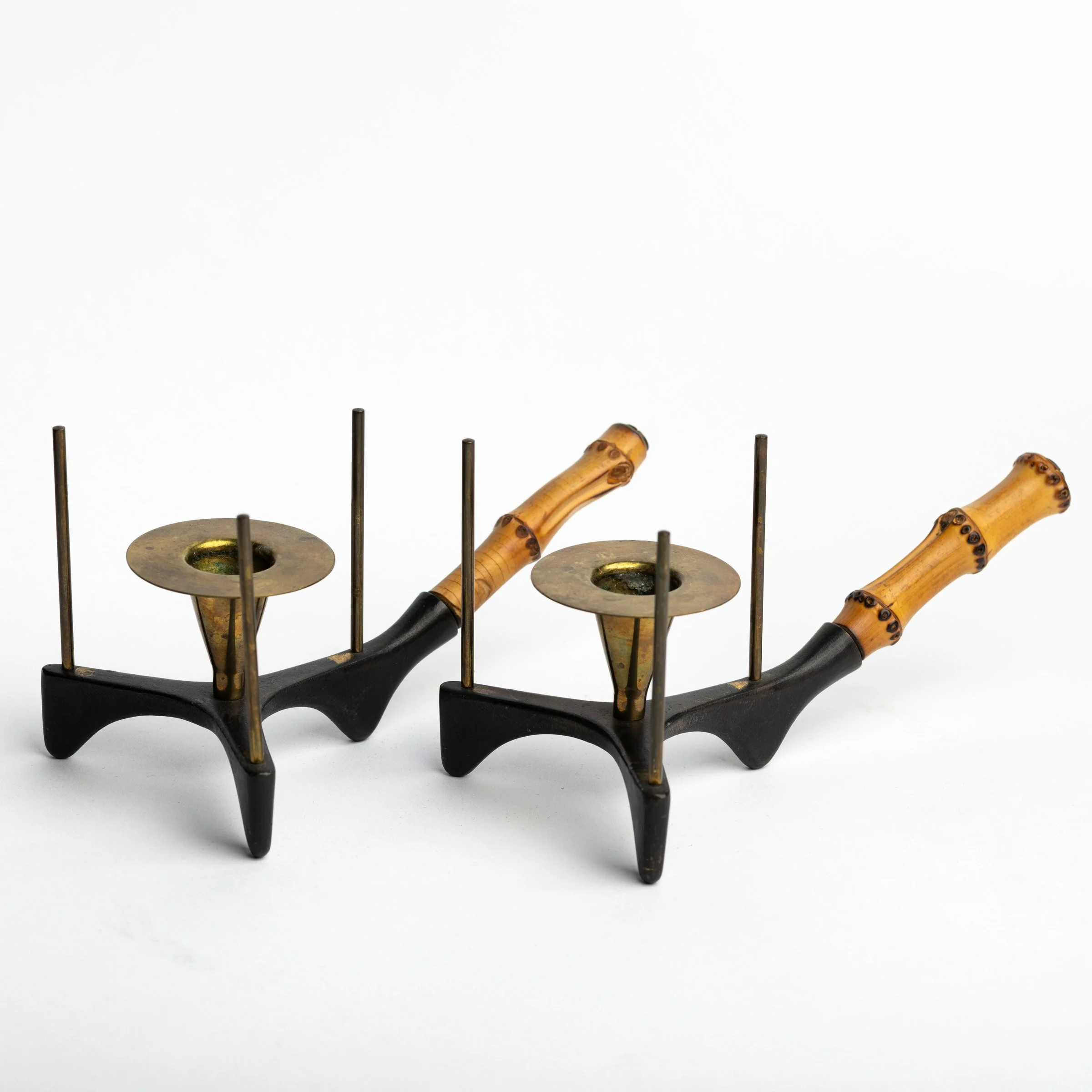 Carl Aubock Hurricane Candlesticks