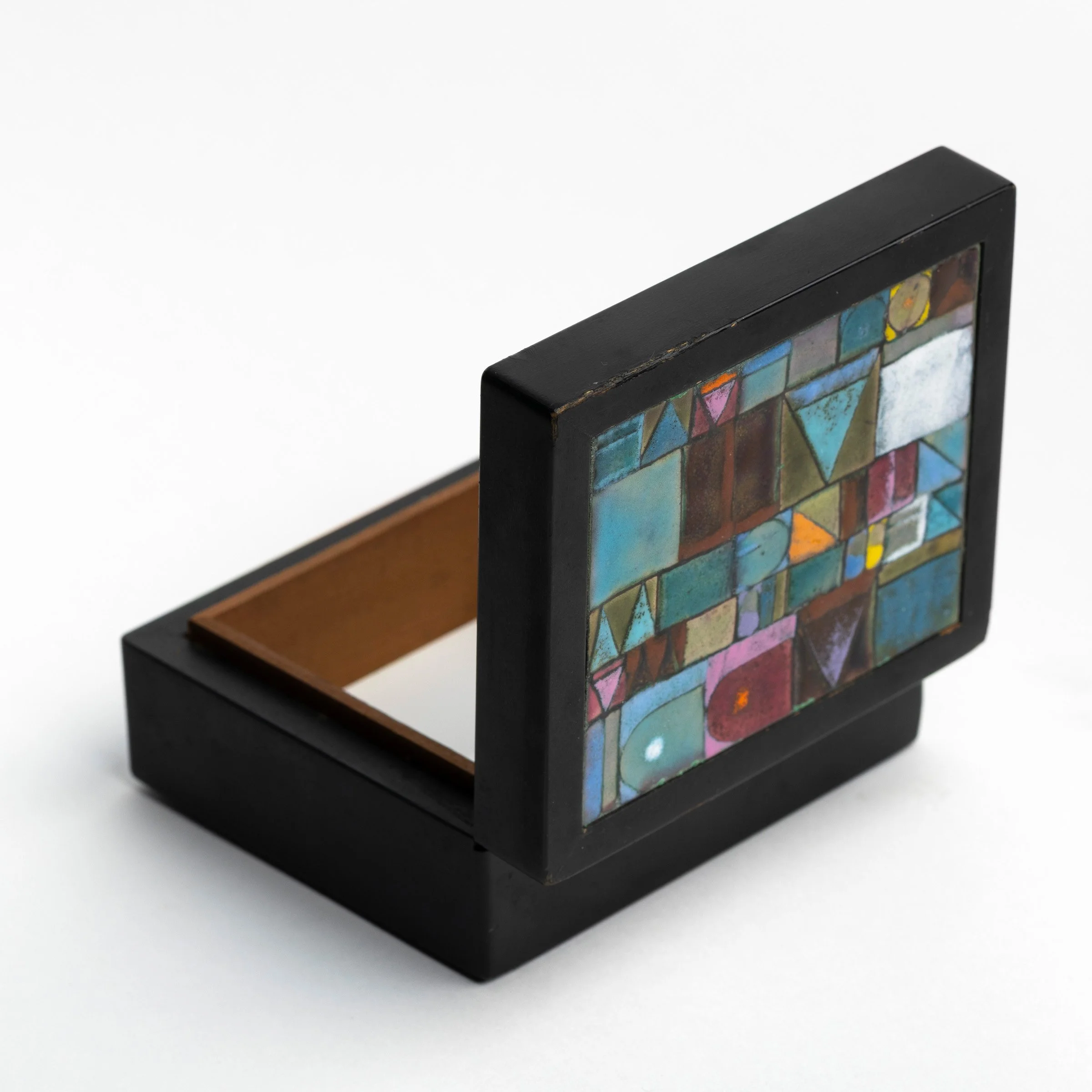 Kay Whitcomb Enamel Lidded Box