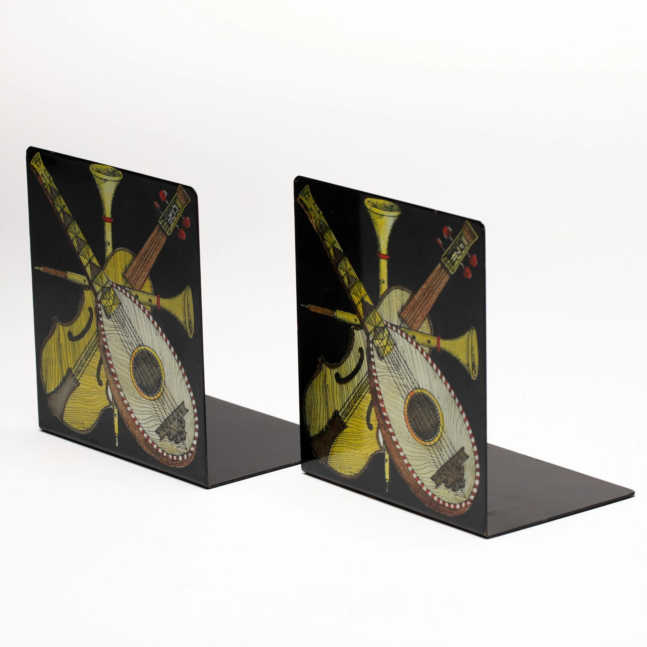 Piero Fornasetti Musical Instrument Bookends