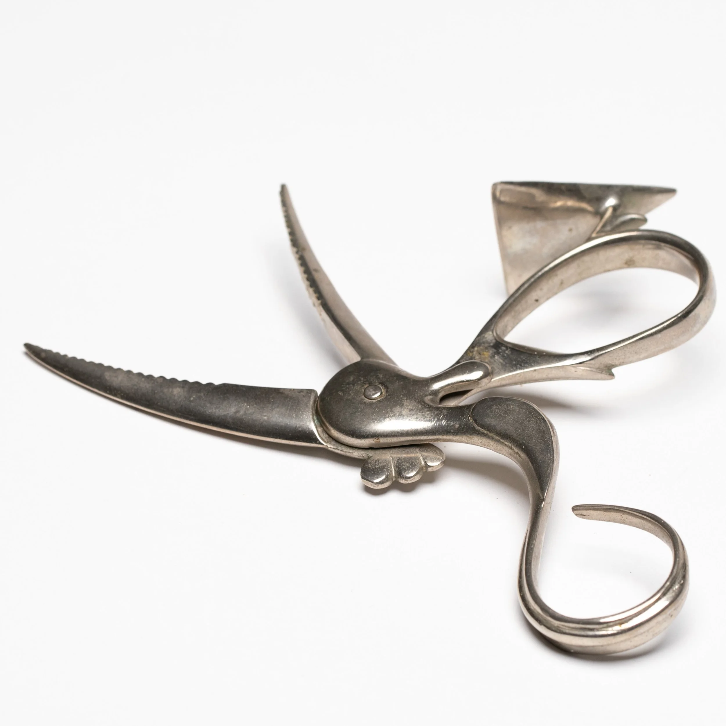 Hagenauer sugar tongs pelican