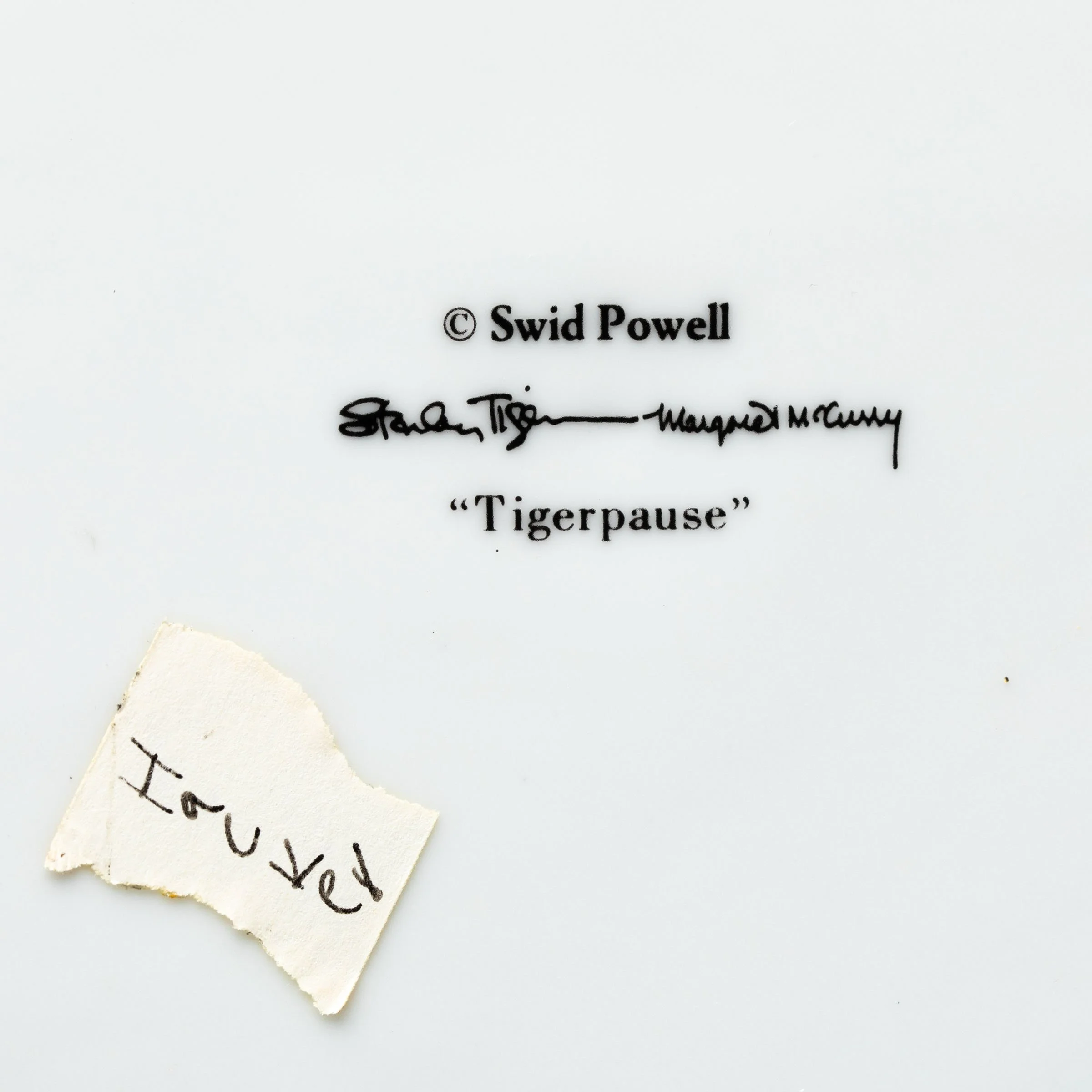 Stanley Tigerman Tigerpaws Plate