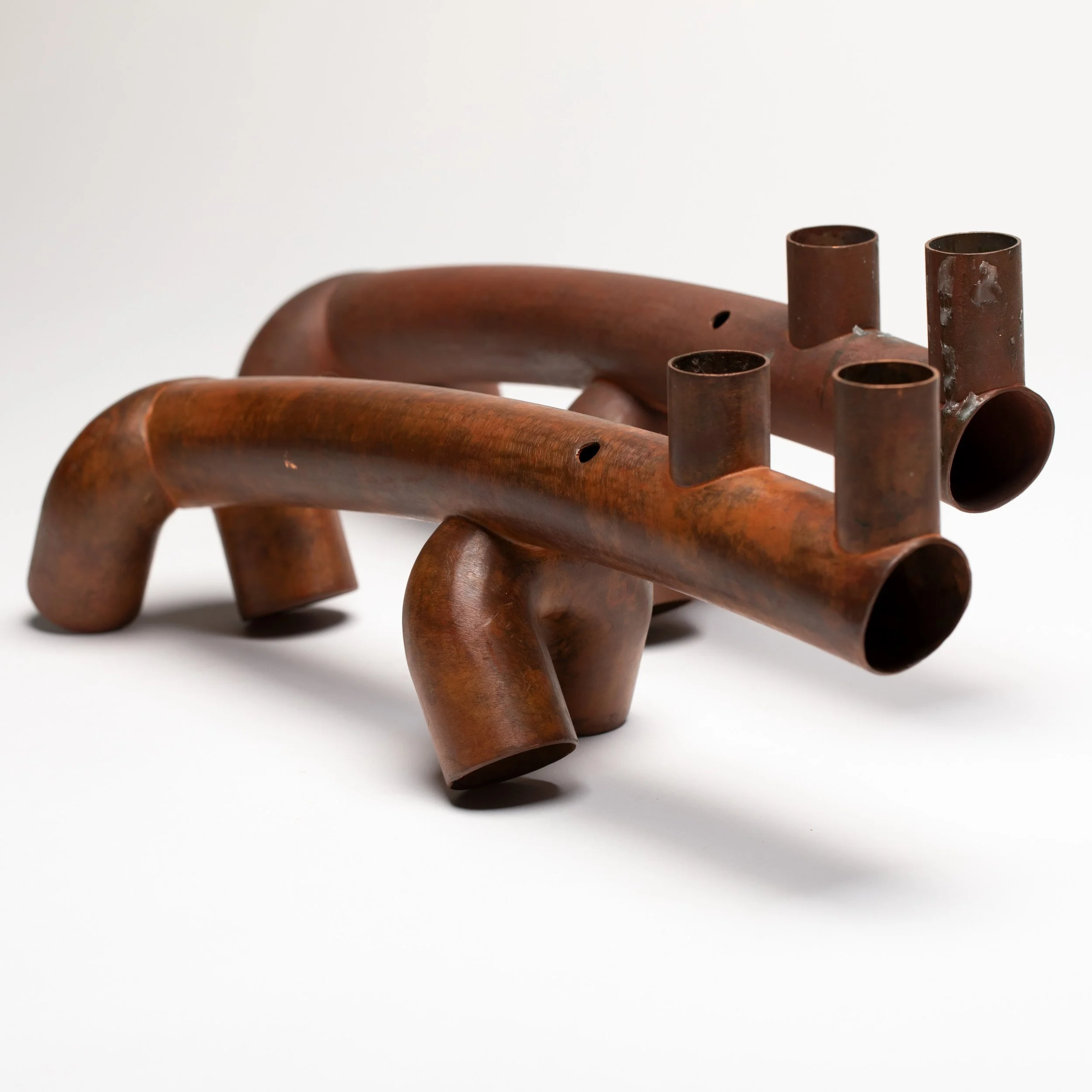 Jonathan Bonner Rhinoceros Candlesticks