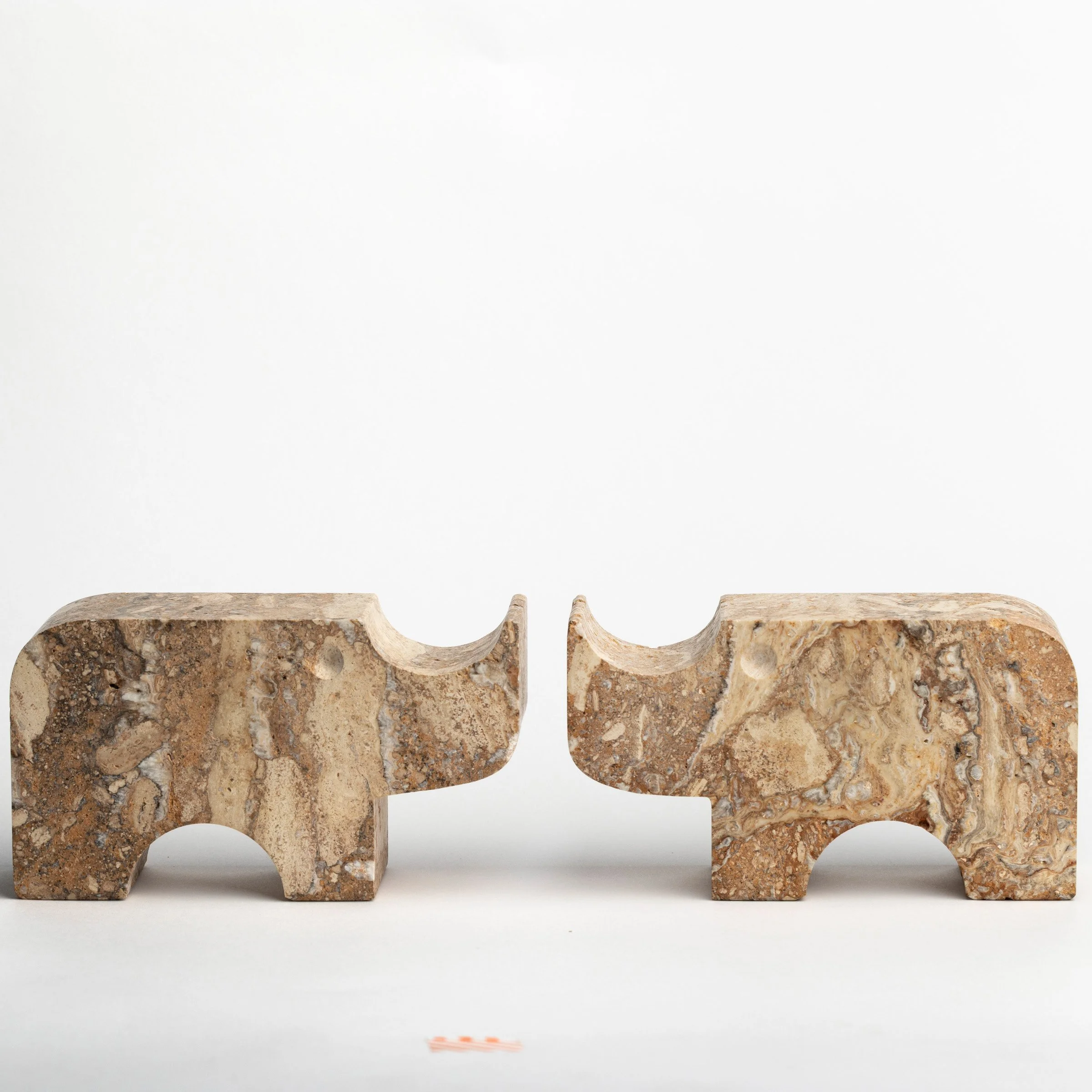 Fratelli Mannelli Rhinoceros Bookends