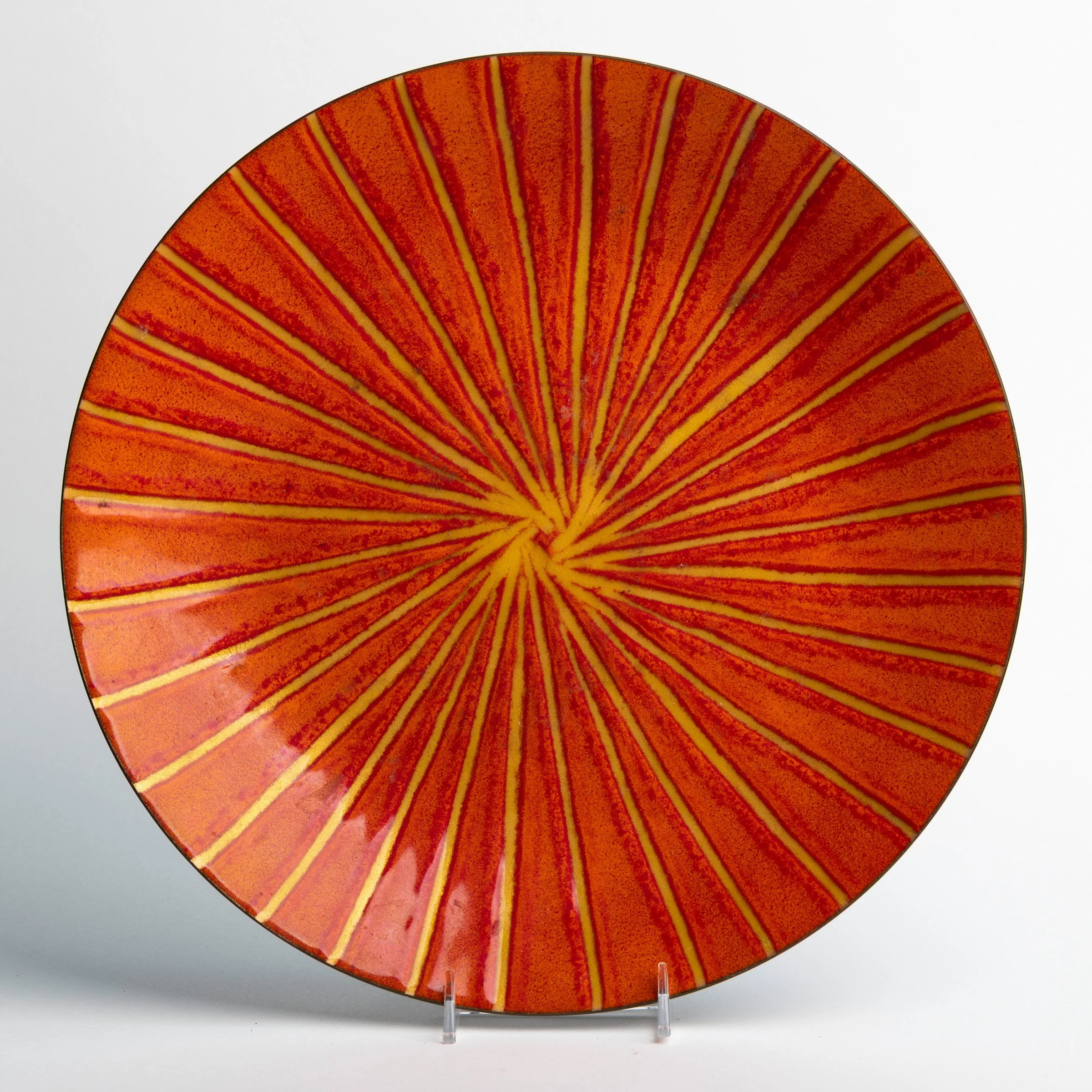 Annemarie Davidson Red Spiral Plate