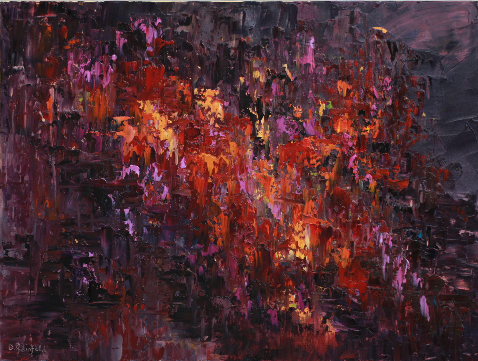 The Fiery Core, oil on canvas, 30"x40" NFS